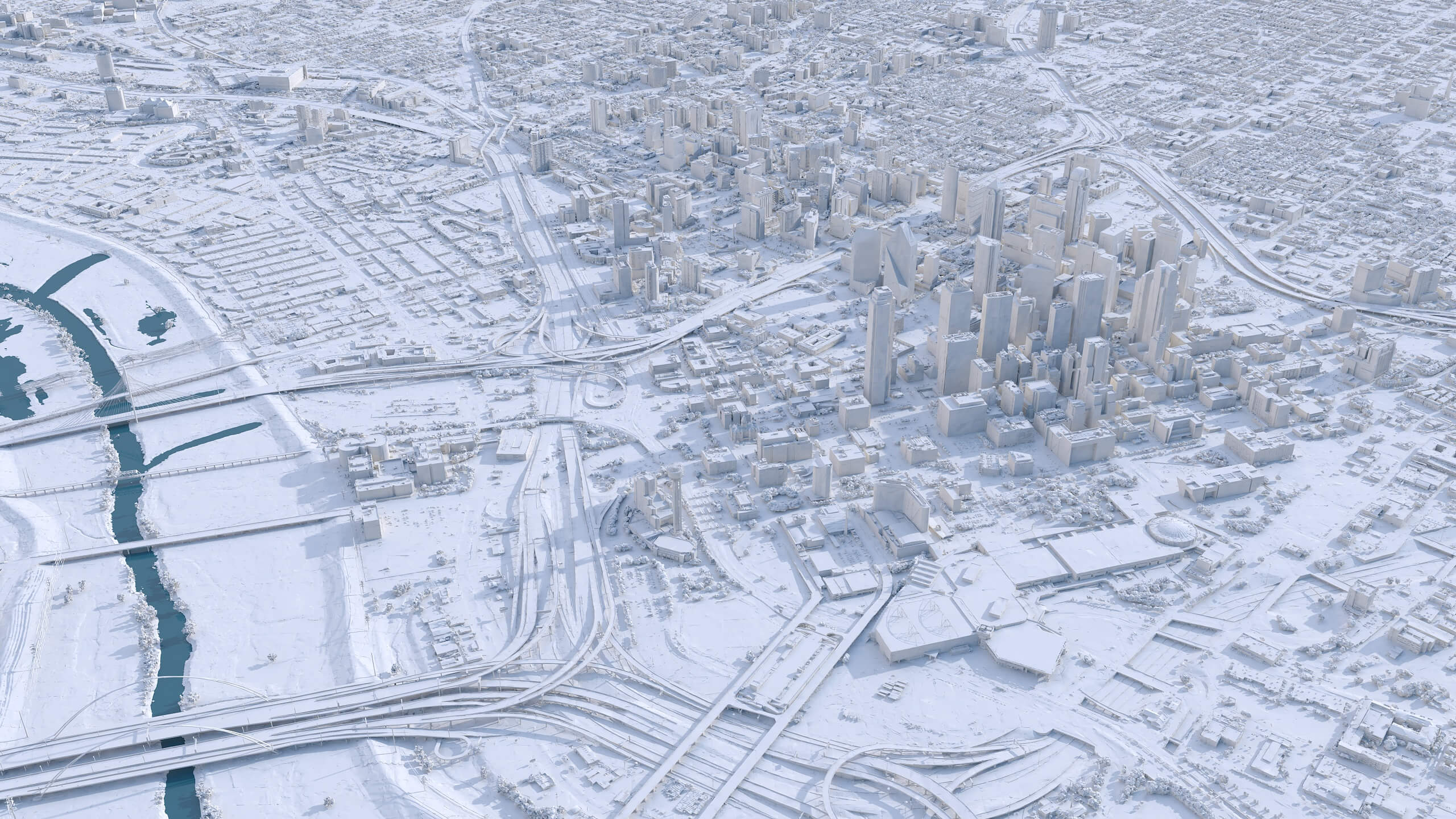 Dallas 3D Scan City Texas USA 3D Model 3D Model