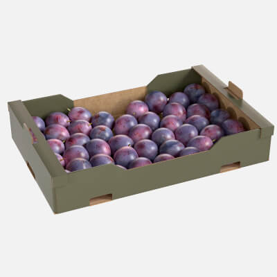 Damson Plum Cardboard Fruit Box