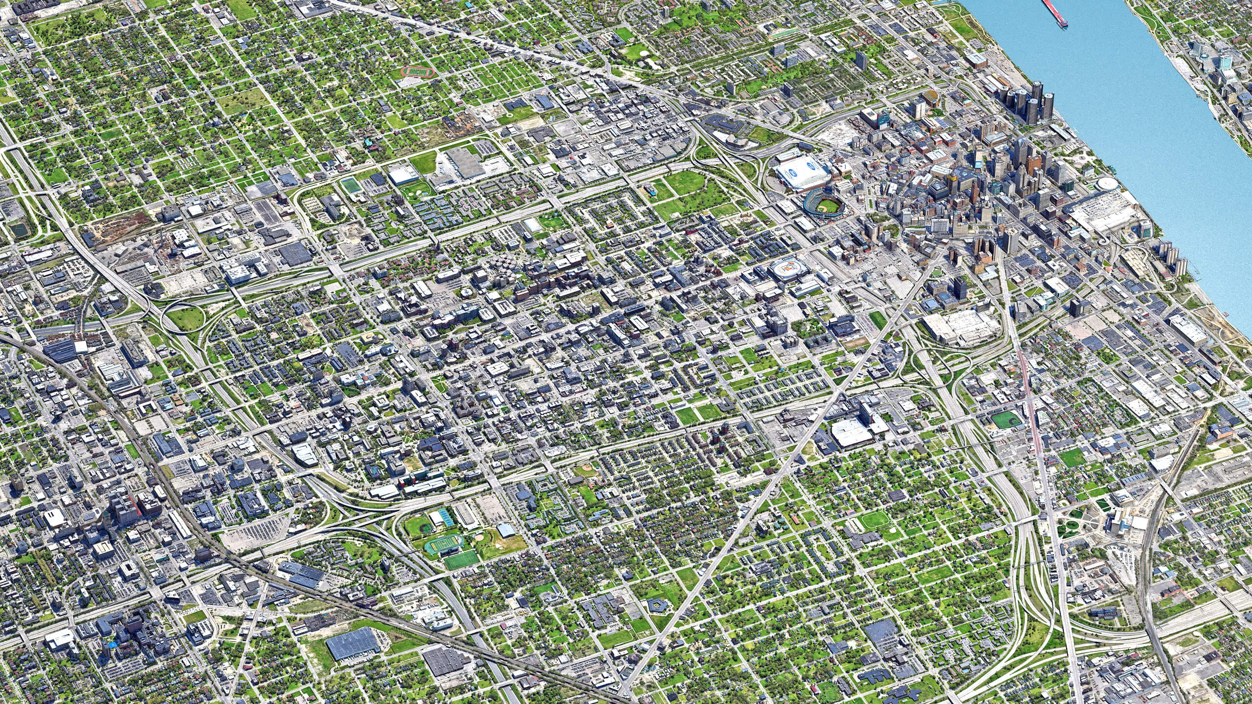 Detroit 3D Scan City USA 3D Model 3D Model