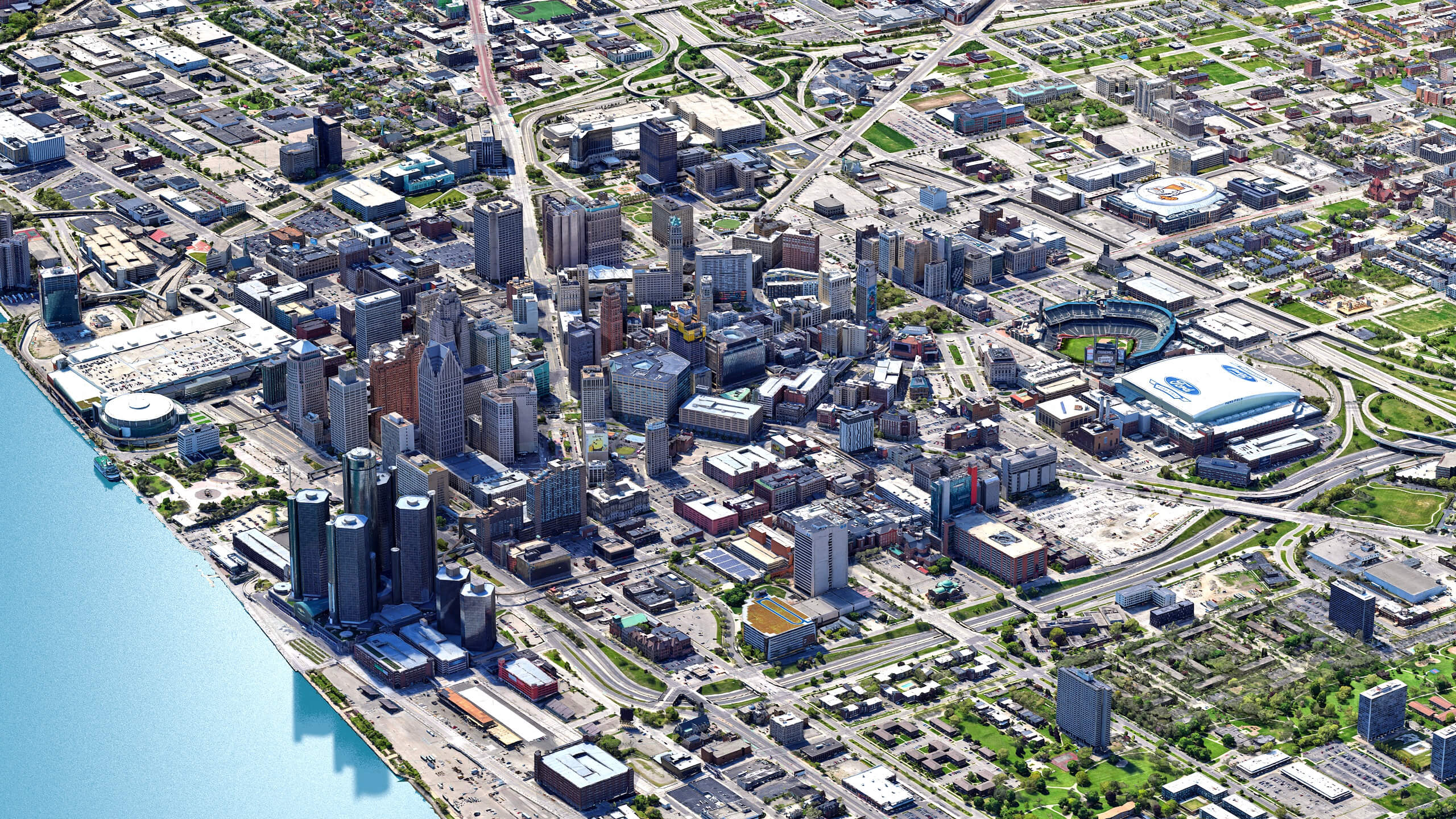 Detroit 3D Scan City USA 3D Model 3D Model