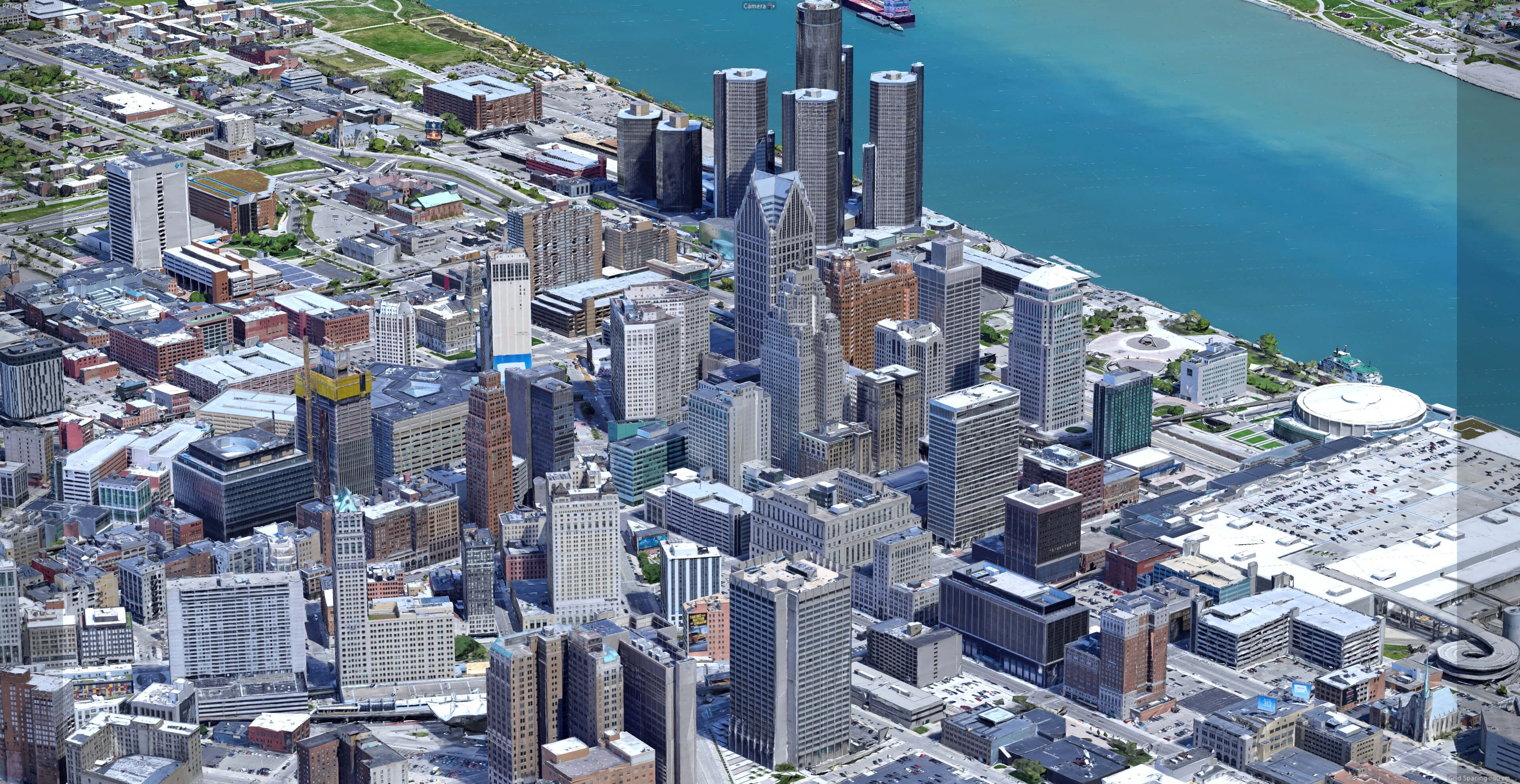 Detroit 3D Scan City USA 3D Model 3D Model