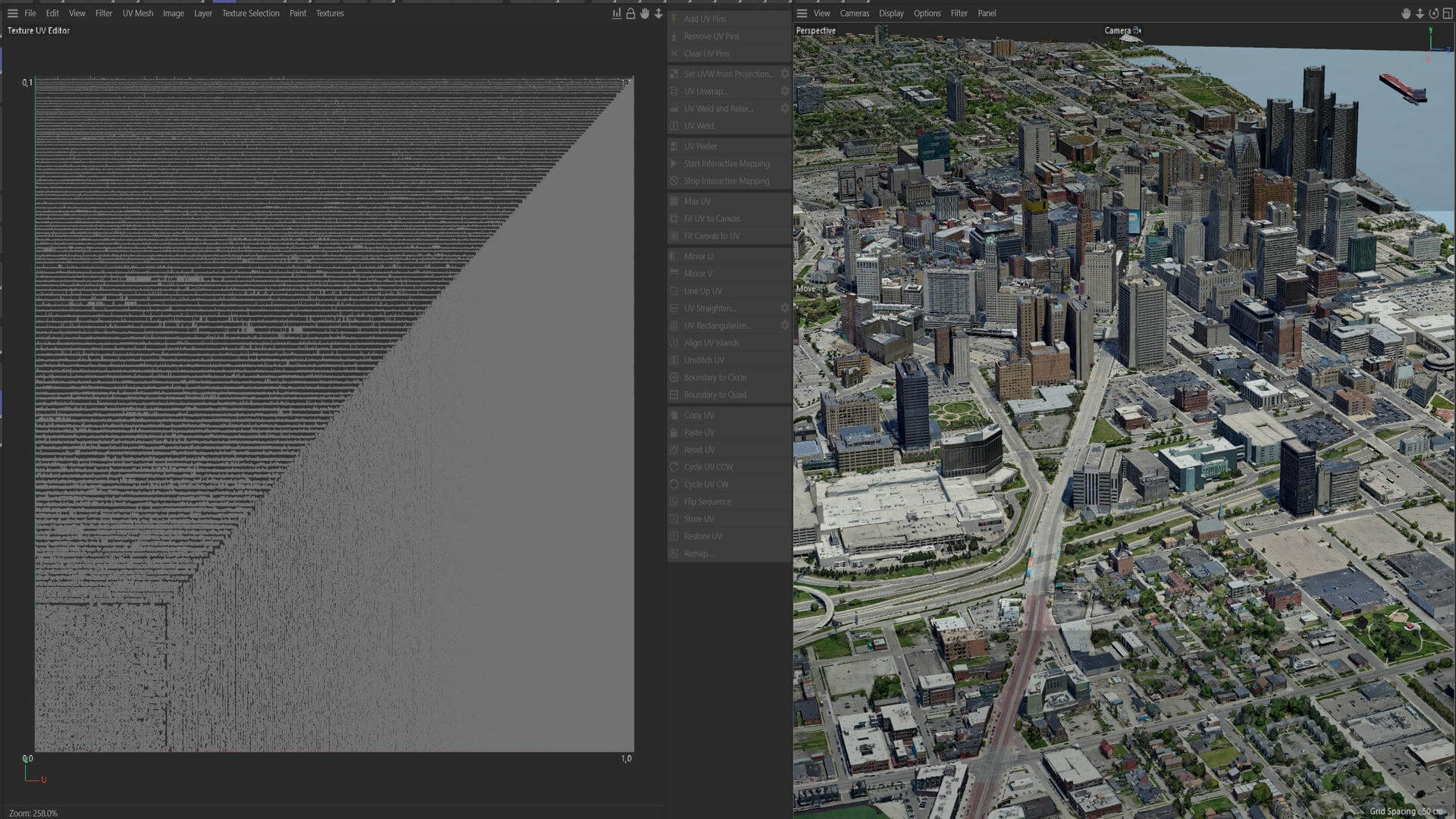 Detroit 3D Scan City USA 3D Model 3D Model