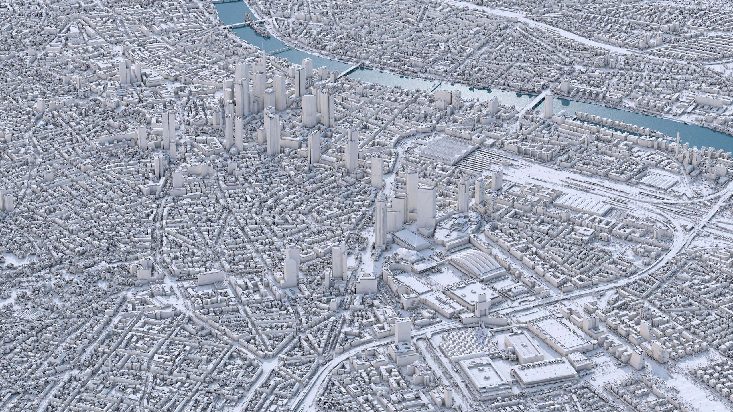 Frankfurt 3D Scan City Germany 3D Model 3D Model