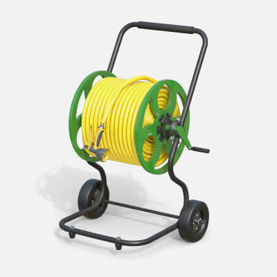 Garden Reel Cart Trolley with Hose