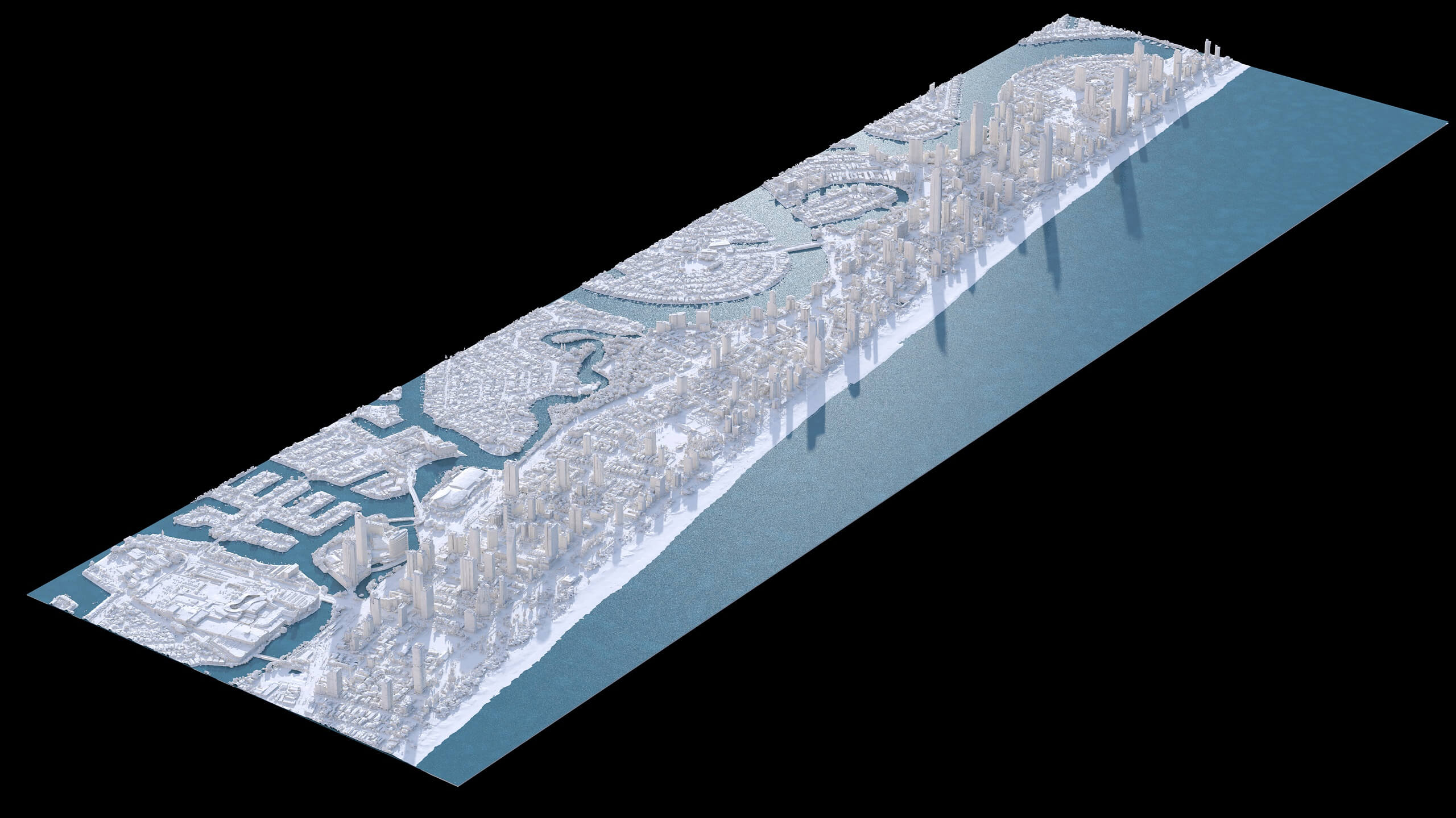 Gold Coast Beach 3D Scan Model Australia Low-Poly 3D Model 3D Model