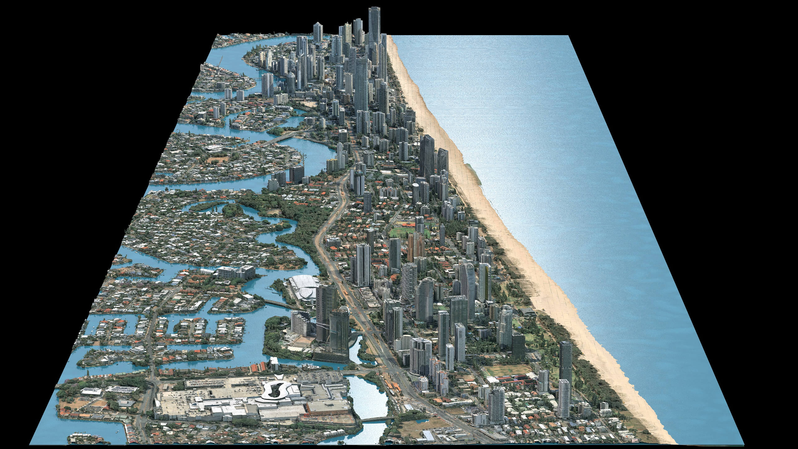 Gold Coast Beach 3D Scan Model Australia Low-Poly 3D Model 3D Model