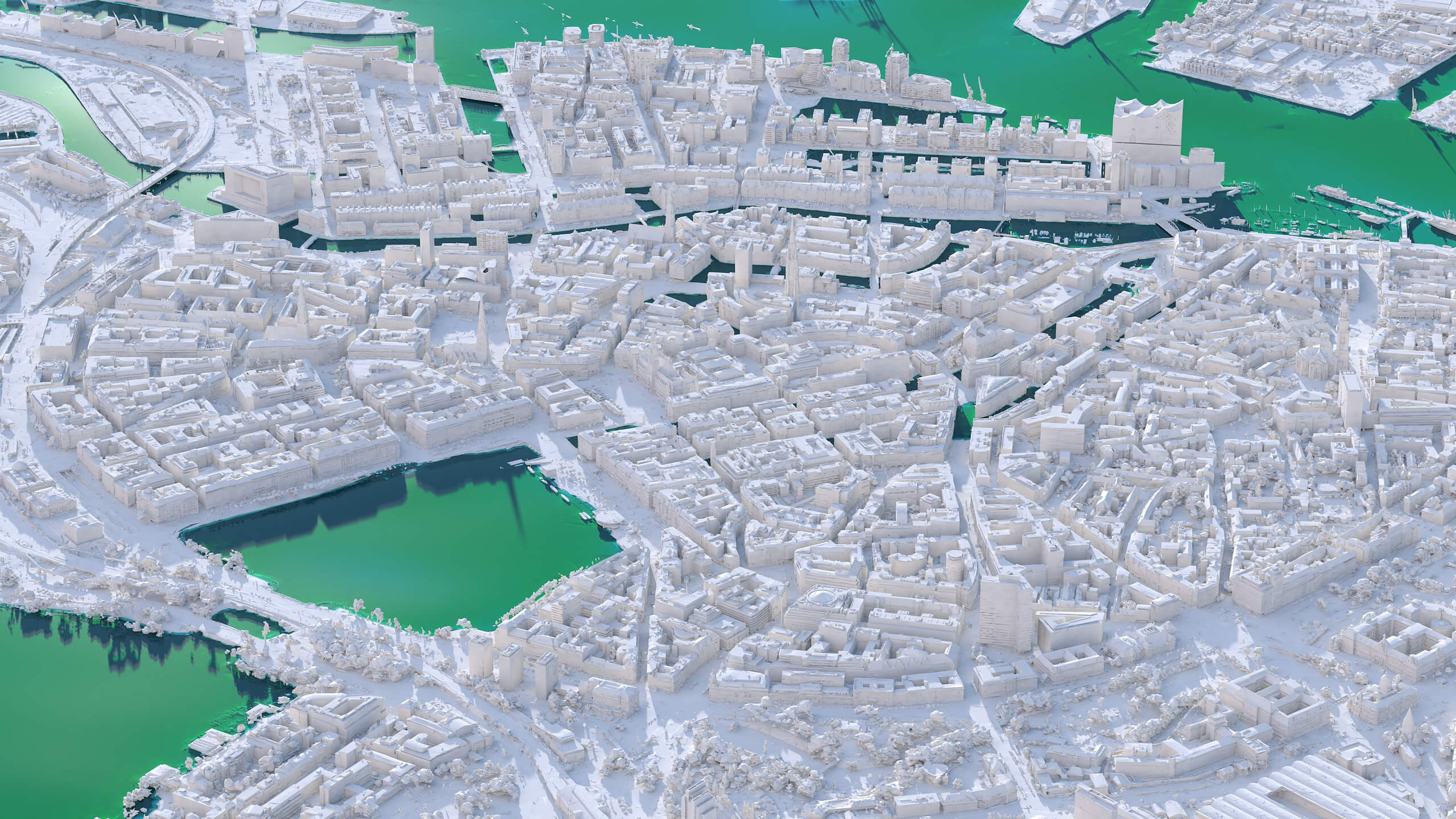 Hamburg 3D Scan City Germany 3D Model 3D Model