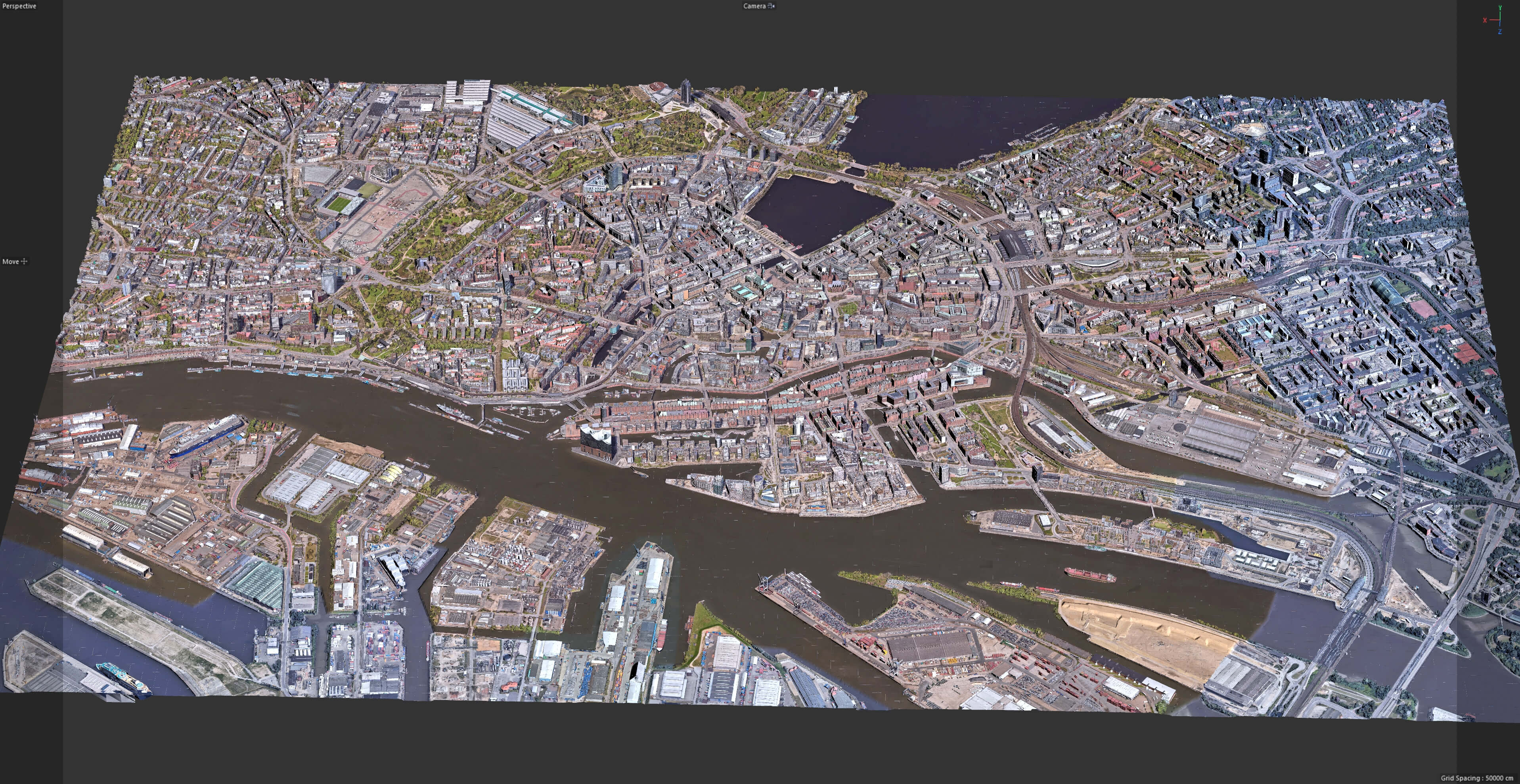 Hamburg 3D Scan City Germany 3D Model 3D Model