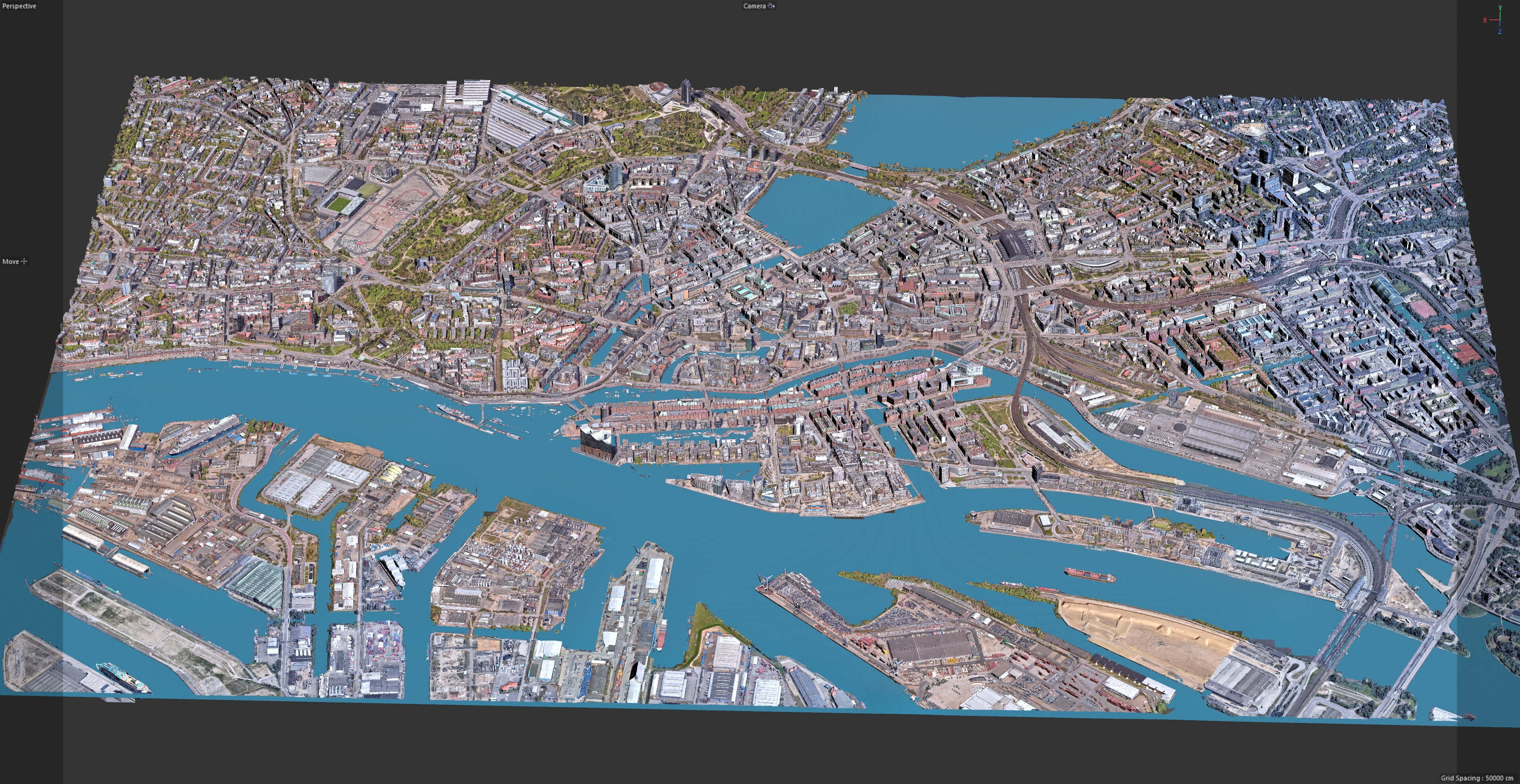 Hamburg 3D Scan City Germany 3D Model 3D Model