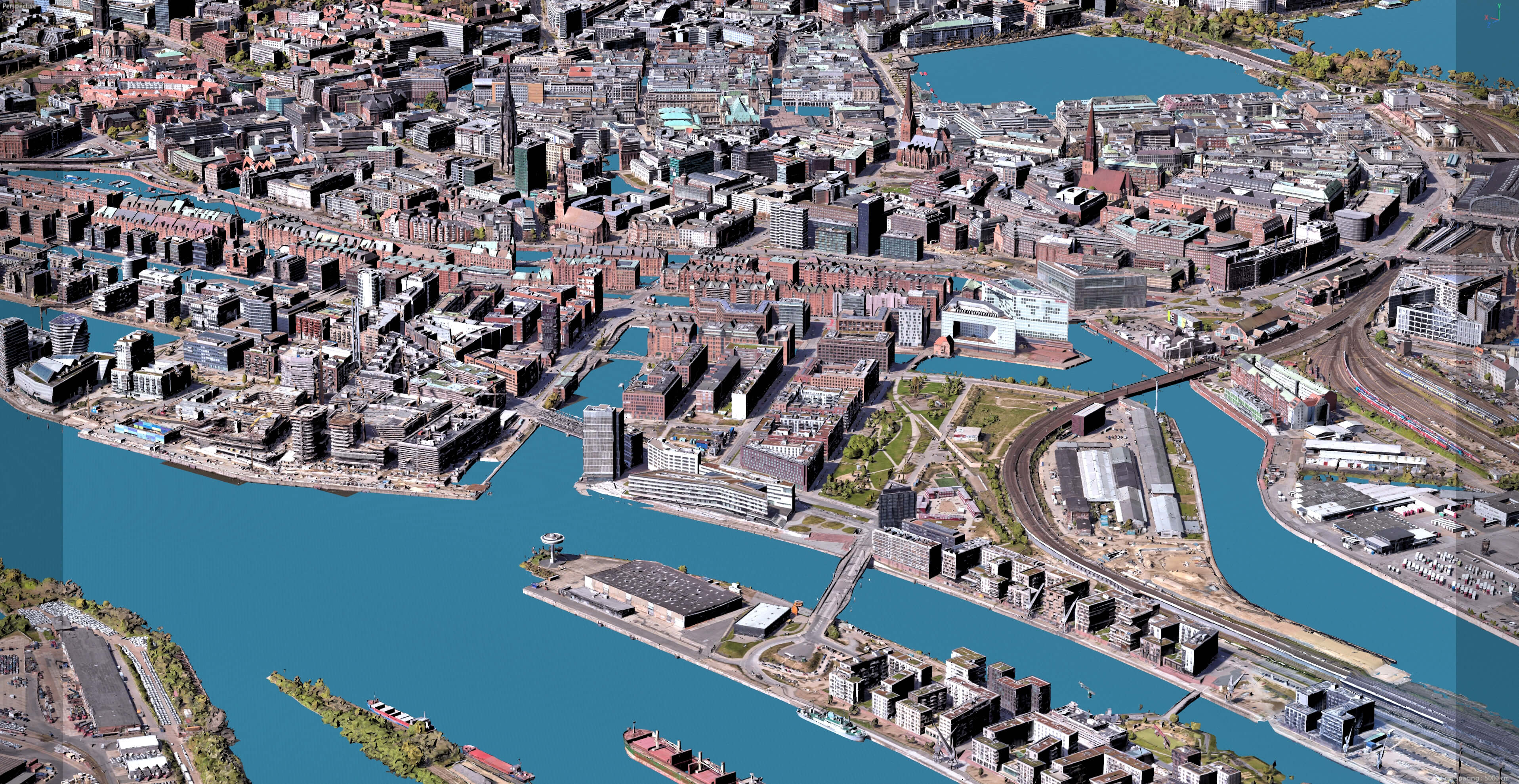 Hamburg 3D Scan City Germany 3D Model 3D Model