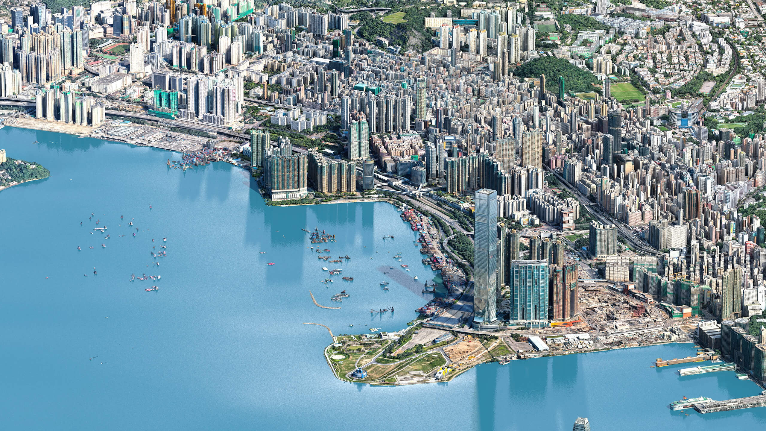 Hong Kong 3D Scan Terrain City China 3D Model 3D Model