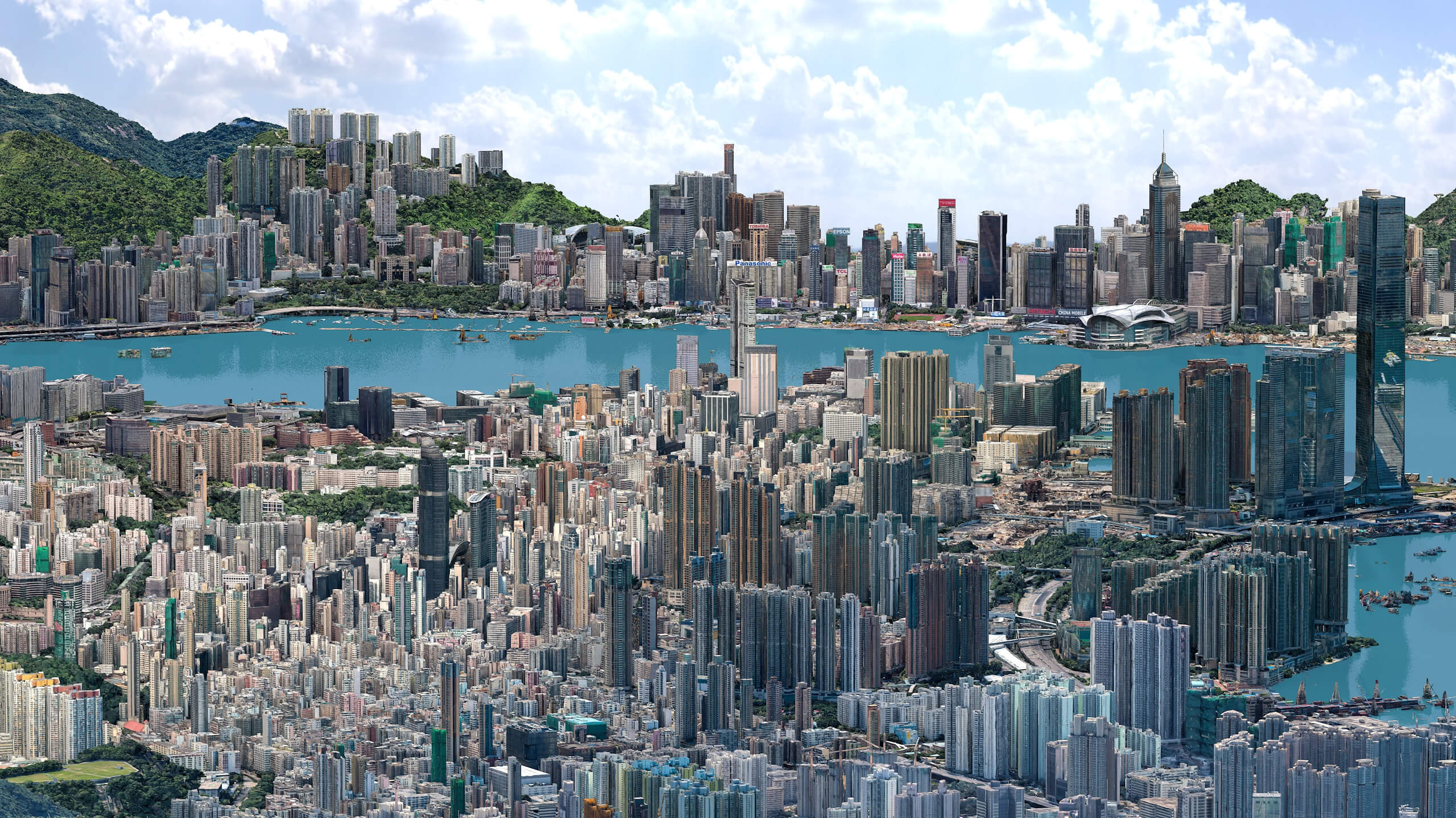 Hong Kong 3D Scan Terrain City China 3D Model 3D Model
