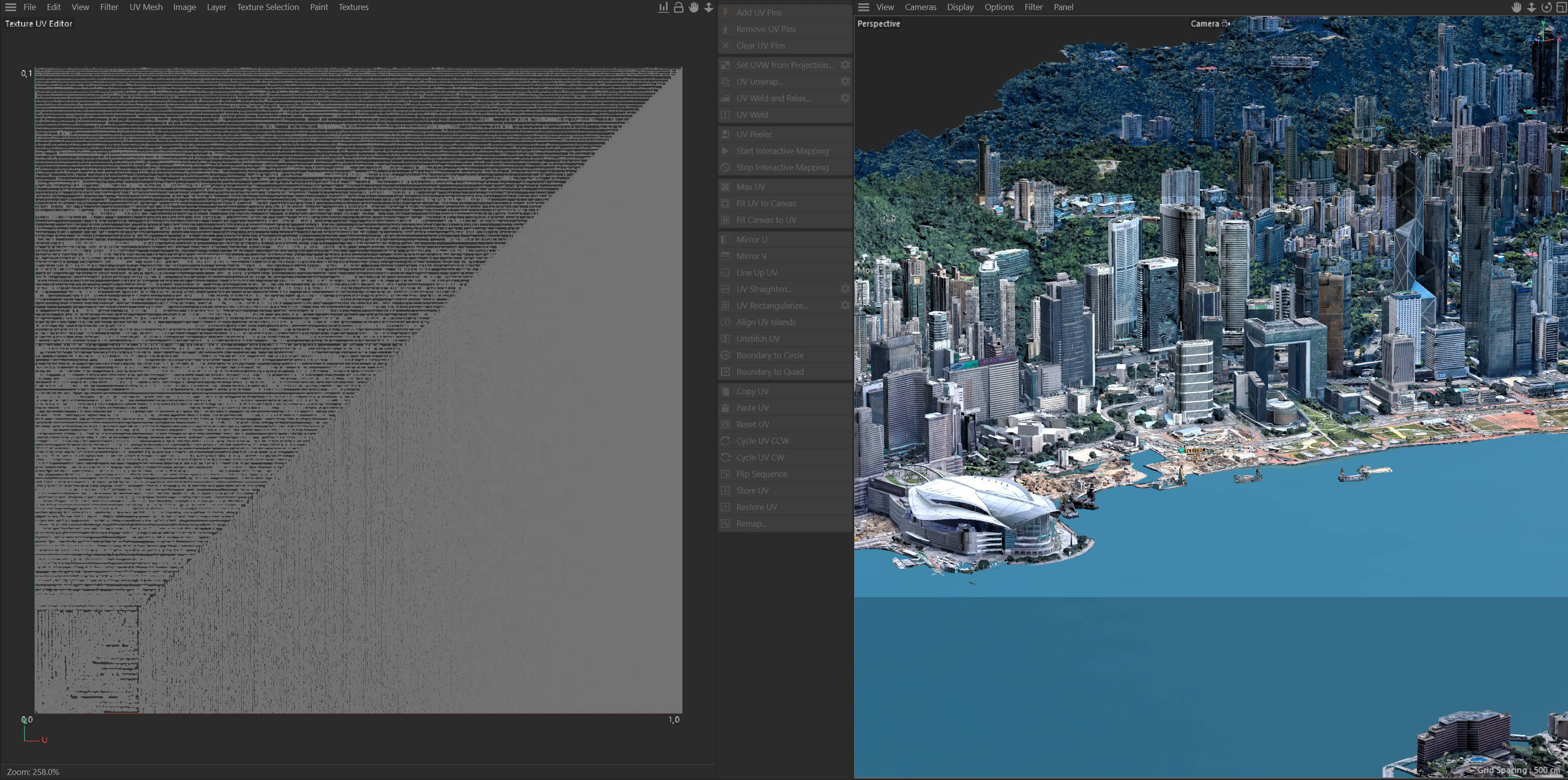Hong Kong 3D Scan Terrain City China 3D Model 3D Model