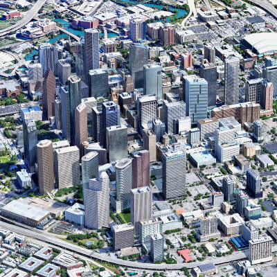 Houston 3D Scan City USA 3D Model