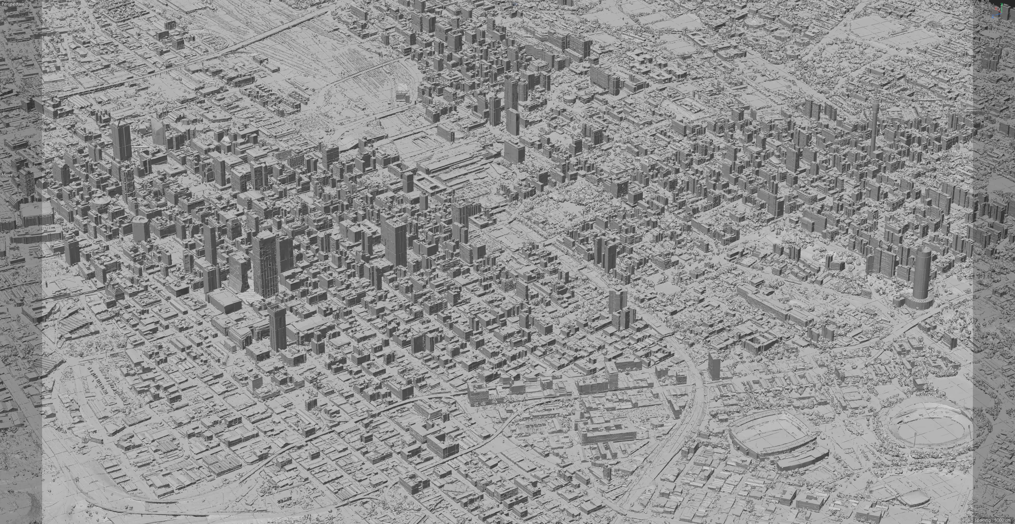Johannesburg 3D Scan City South Africa 3D Model 3D Model