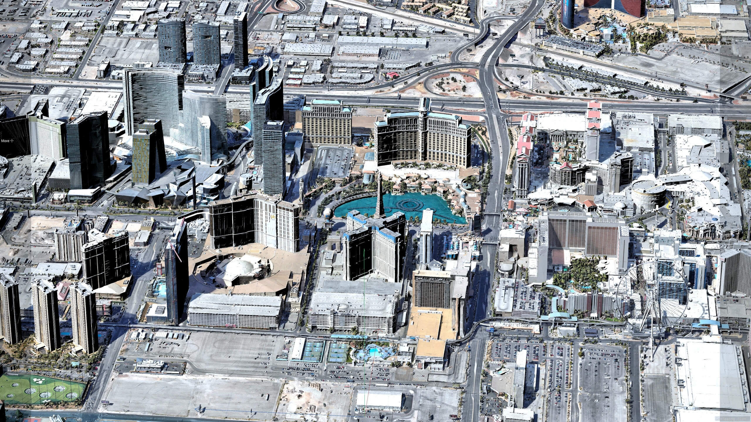 Las Vegas Strip 3D Scan USA 3D Model 3D Model