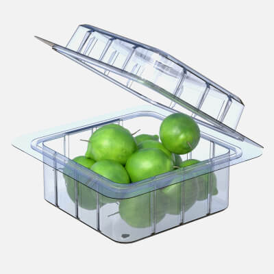 Lime Fruit Box Plastic Transparent