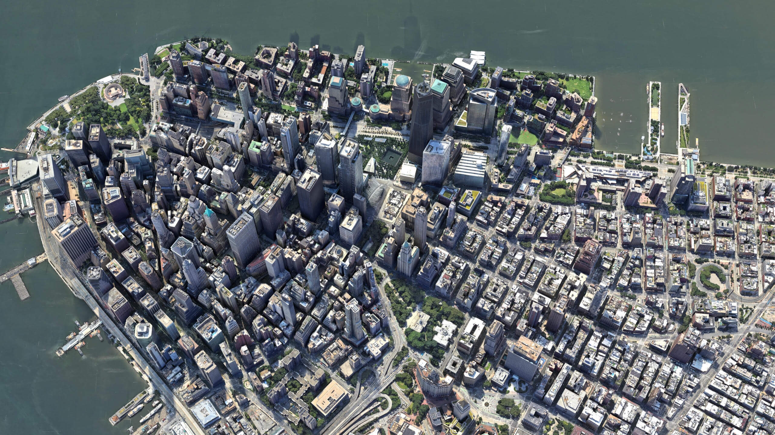 Lower Manhattan City Low-Poly 3D Model 3D Model