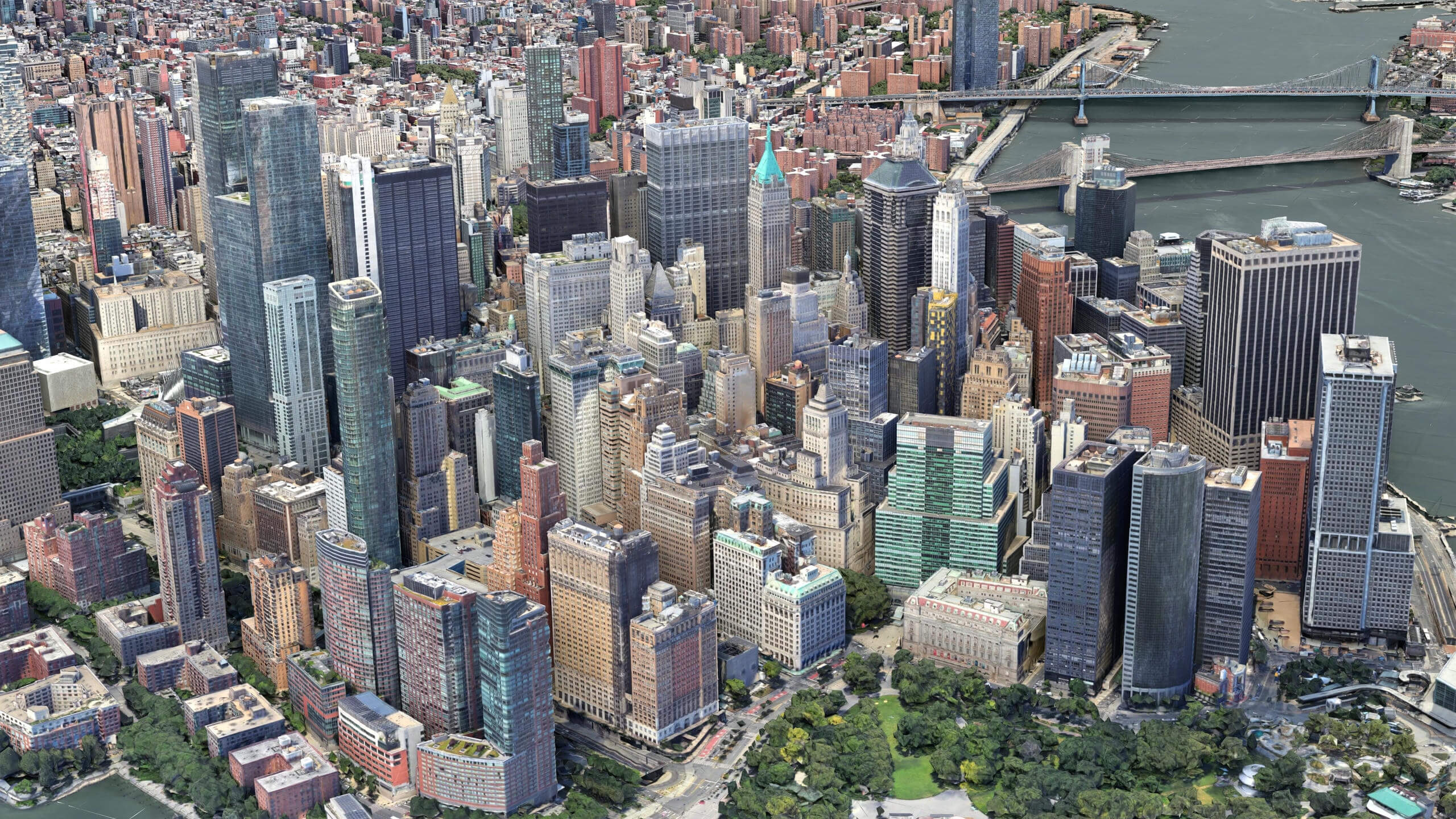 Lower Manhattan City Low-Poly 3D Model 3D Model