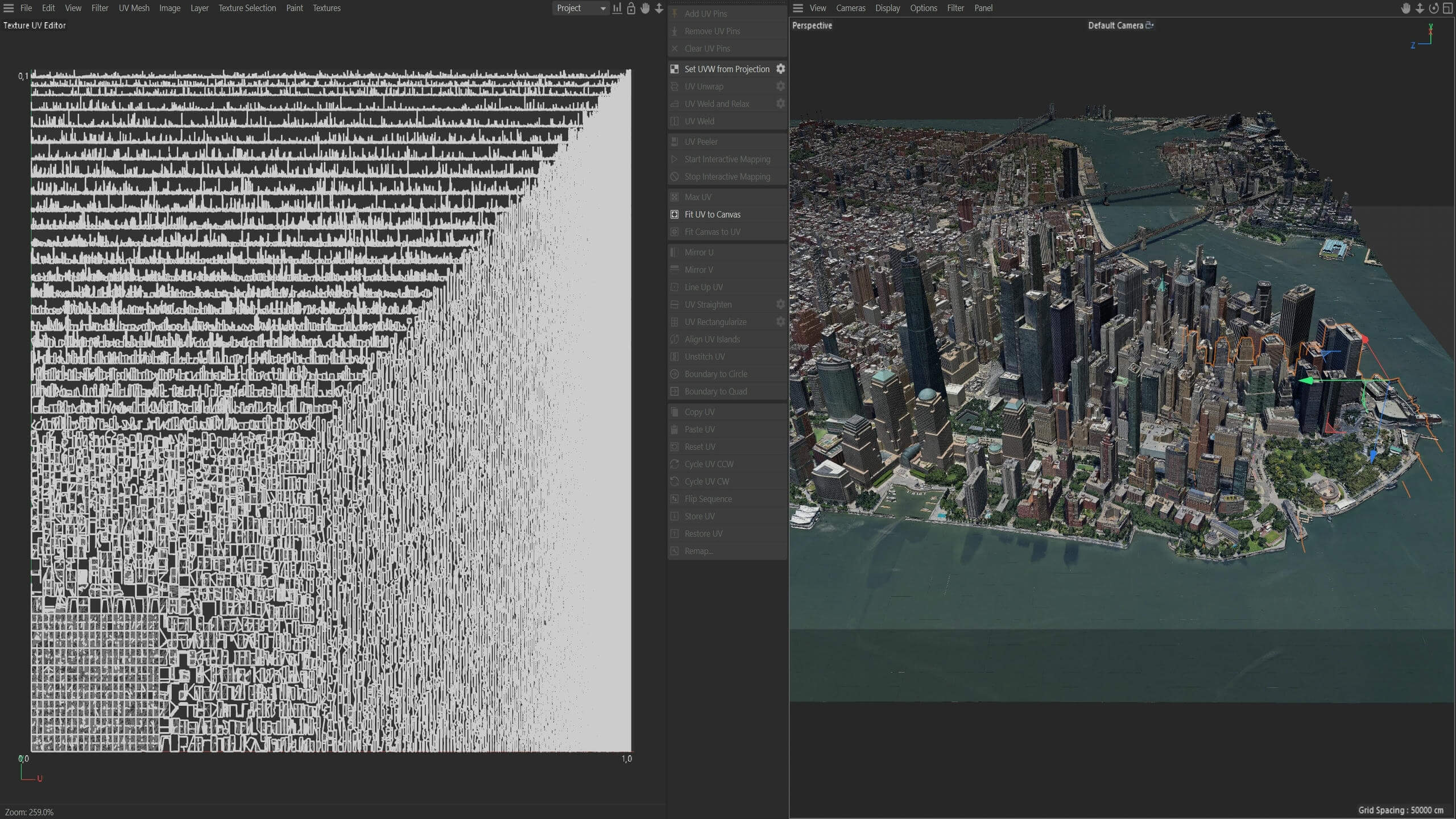 Lower Manhattan City Low-Poly 3D Model 3D Model
