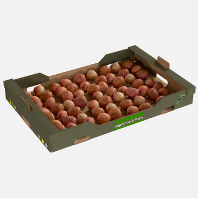 Lychee Cardboard Fruit Box