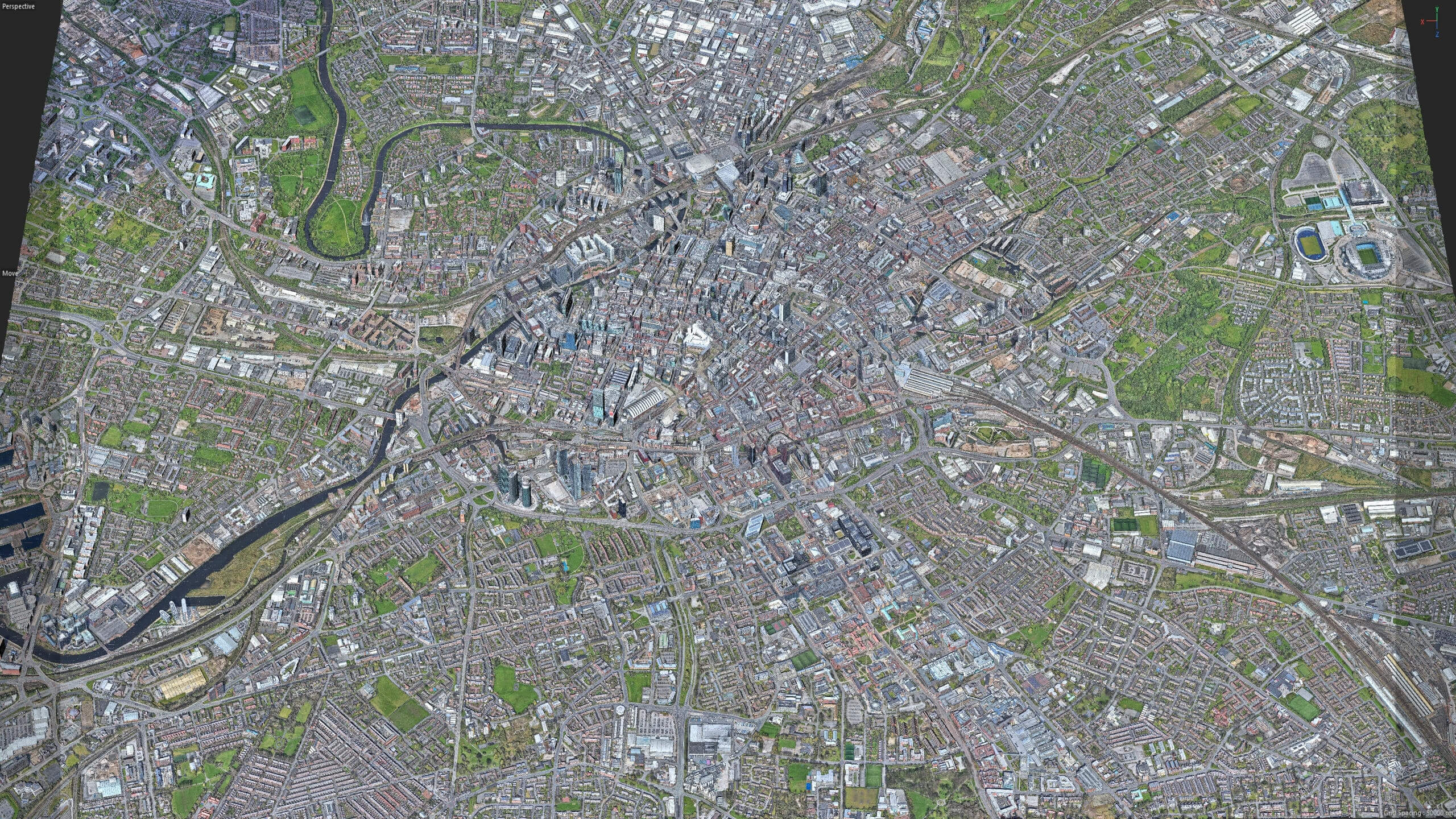 Manchester 3D Scan City England 3D Model 3D Model