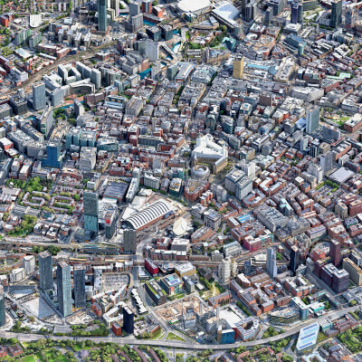 Manchester 3D Scan City England 3D Model