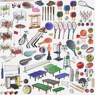 Mega Sports 3D Model Collection