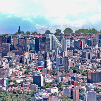 Mexico 3D Scan City 3D Model
