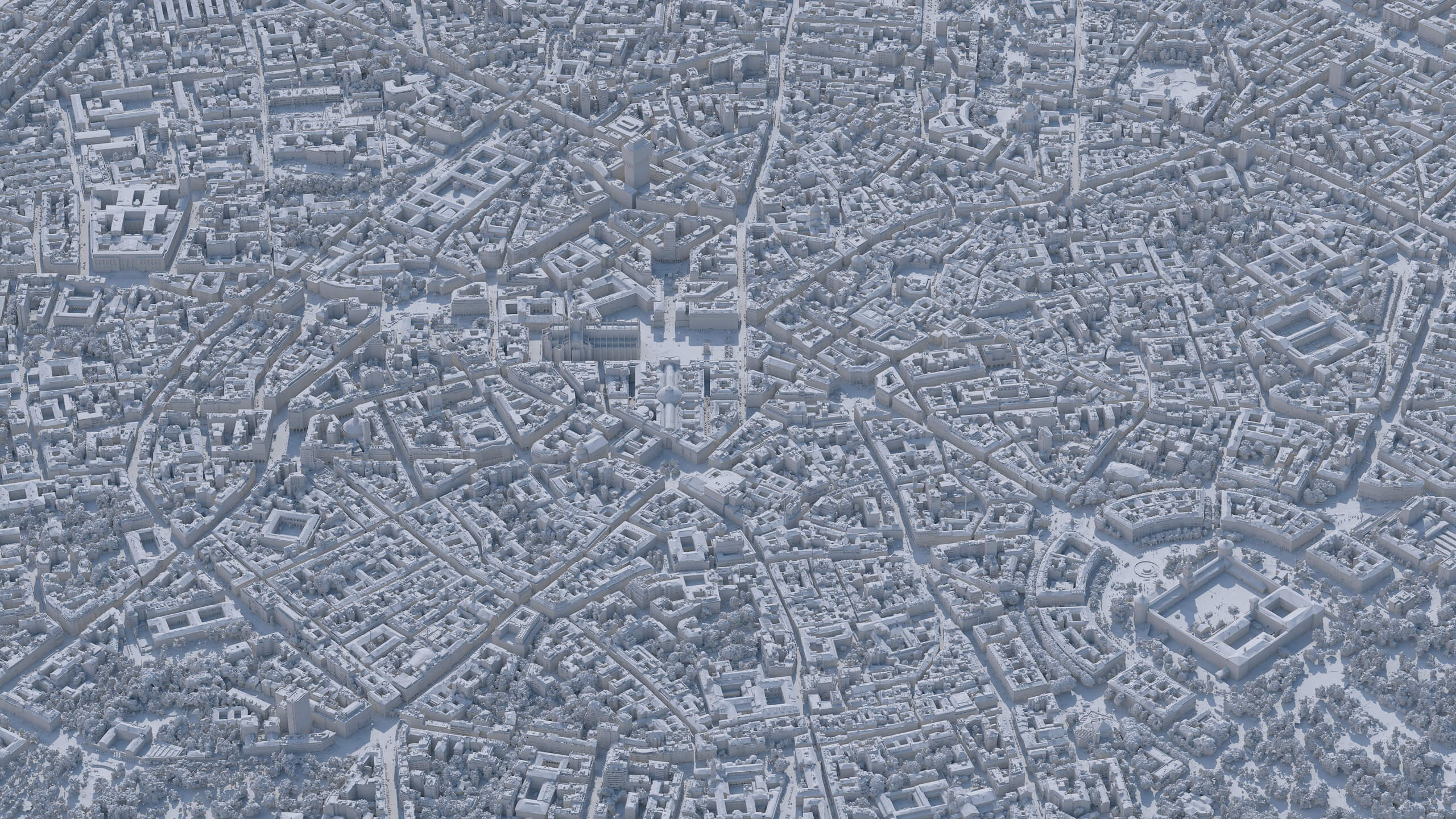 Milan 3D Scan City Italy 3D Model 3D Model