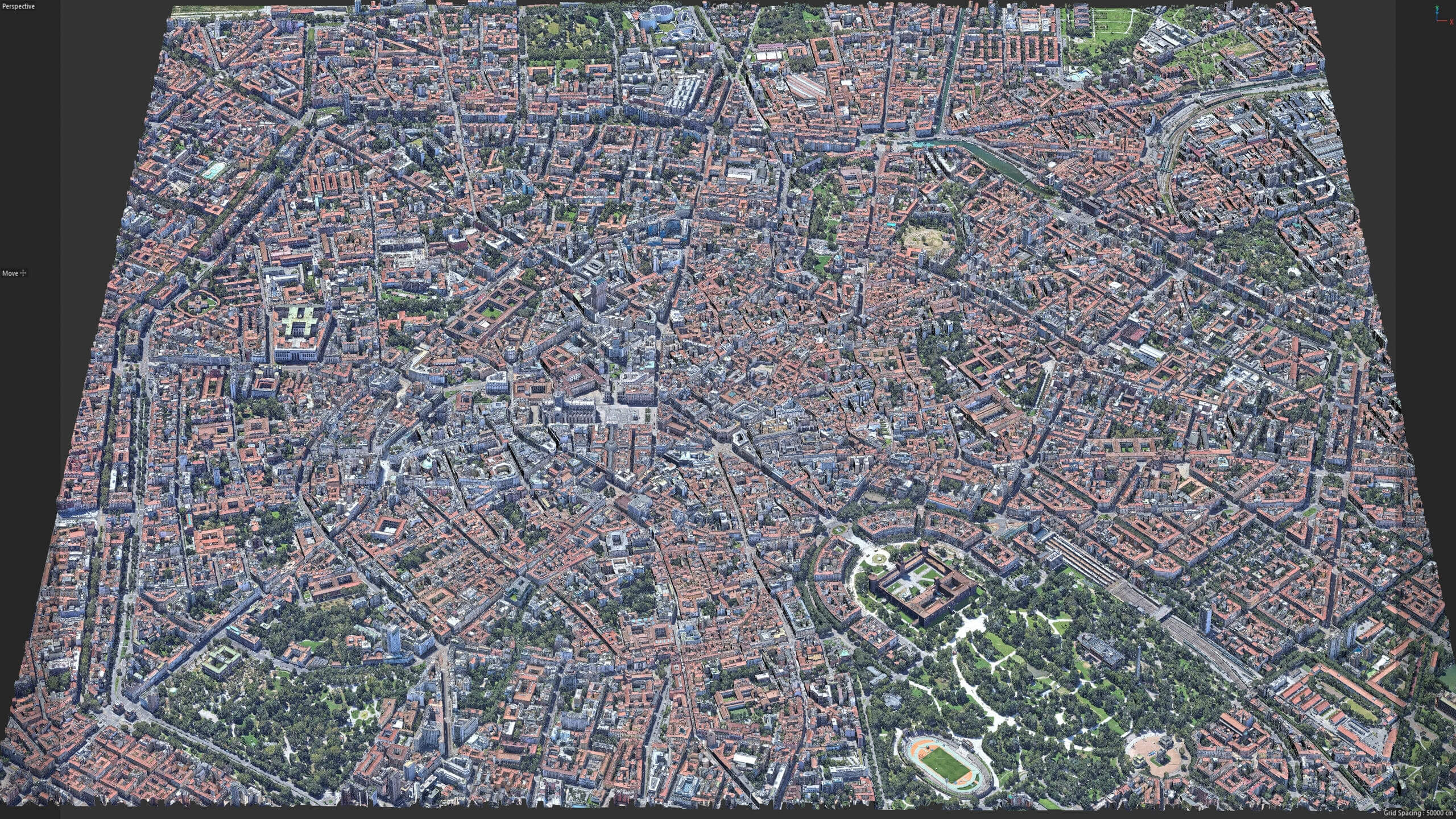Milan 3D Scan City Italy 3D Model 3D Model