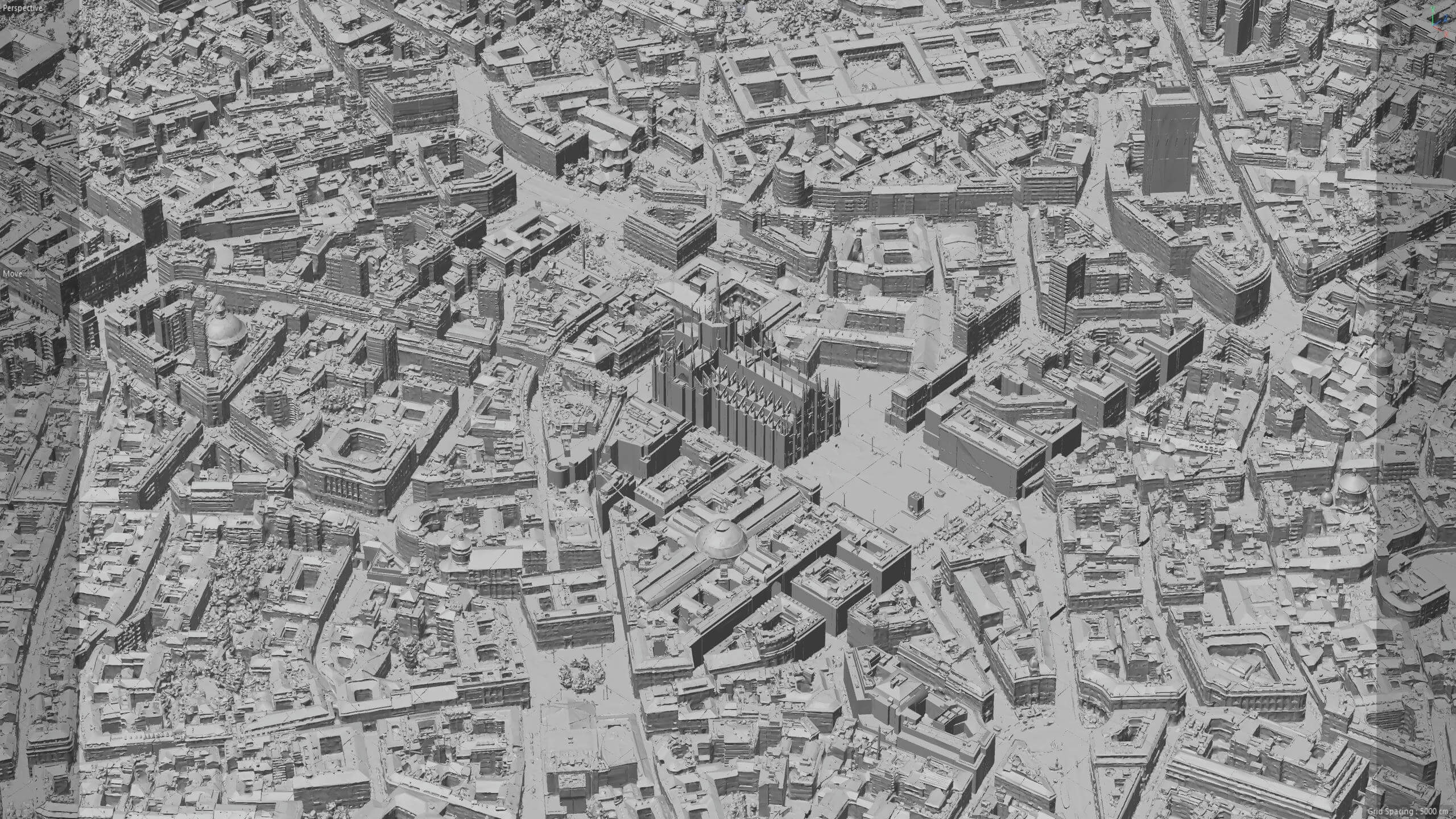 Milan 3D Scan City Italy 3D Model 3D Model