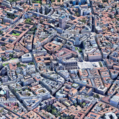 Milan 3D Scan City Italy 3D Model