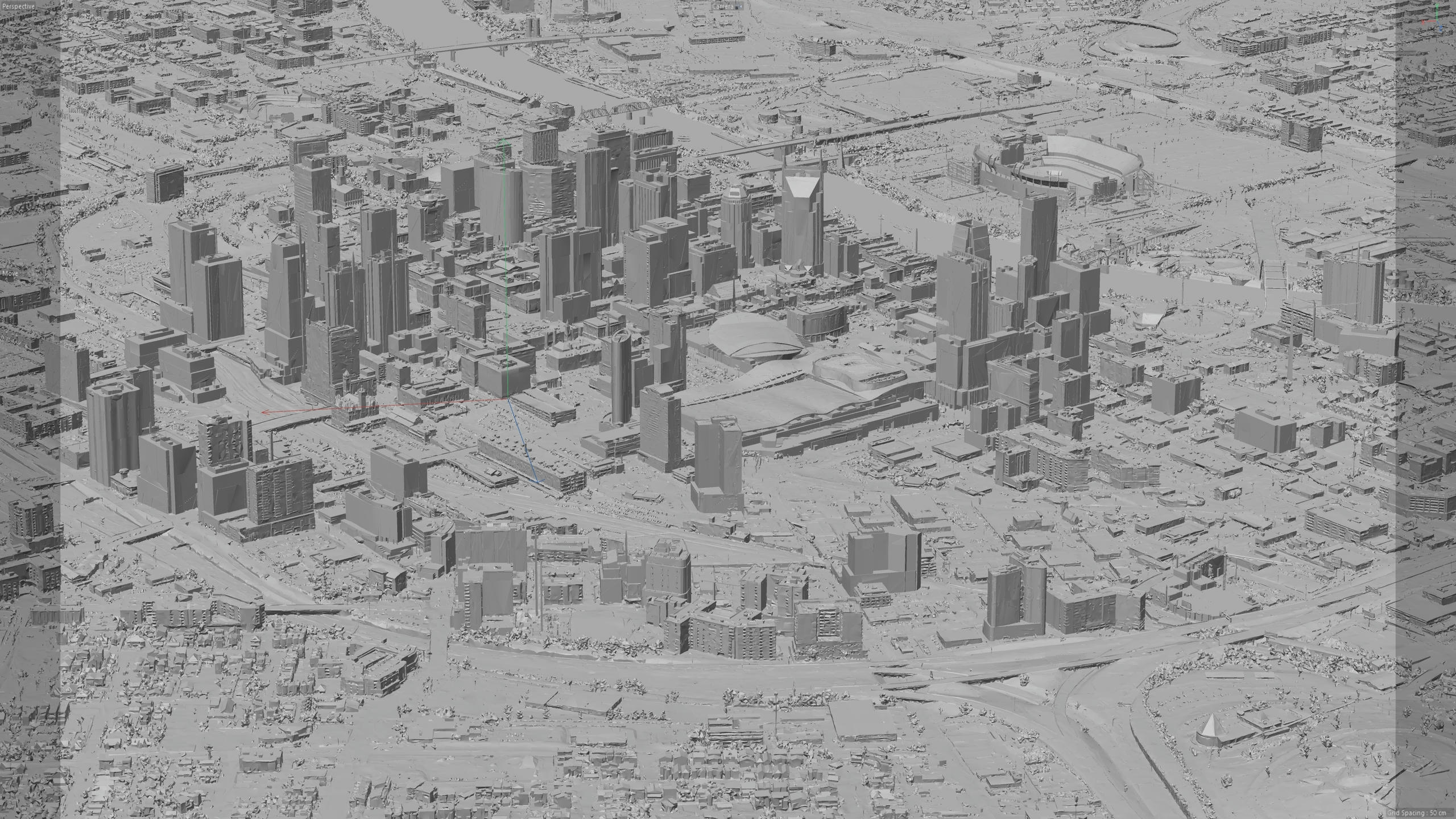 Nashville 3D Scan City USA 3D Model 3D Model