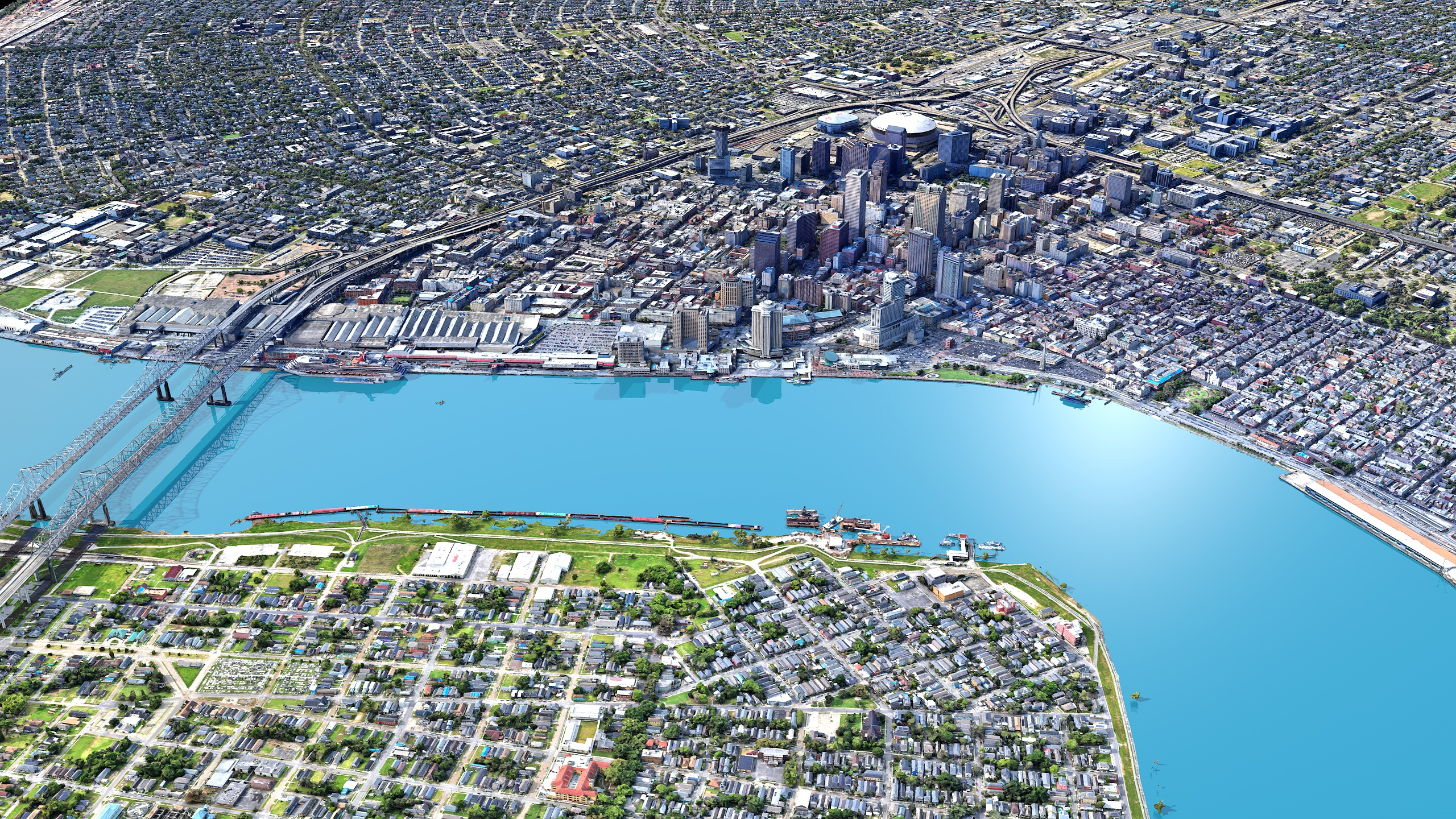 New Orleans 3D Scan City USA 3D Model 3D Model