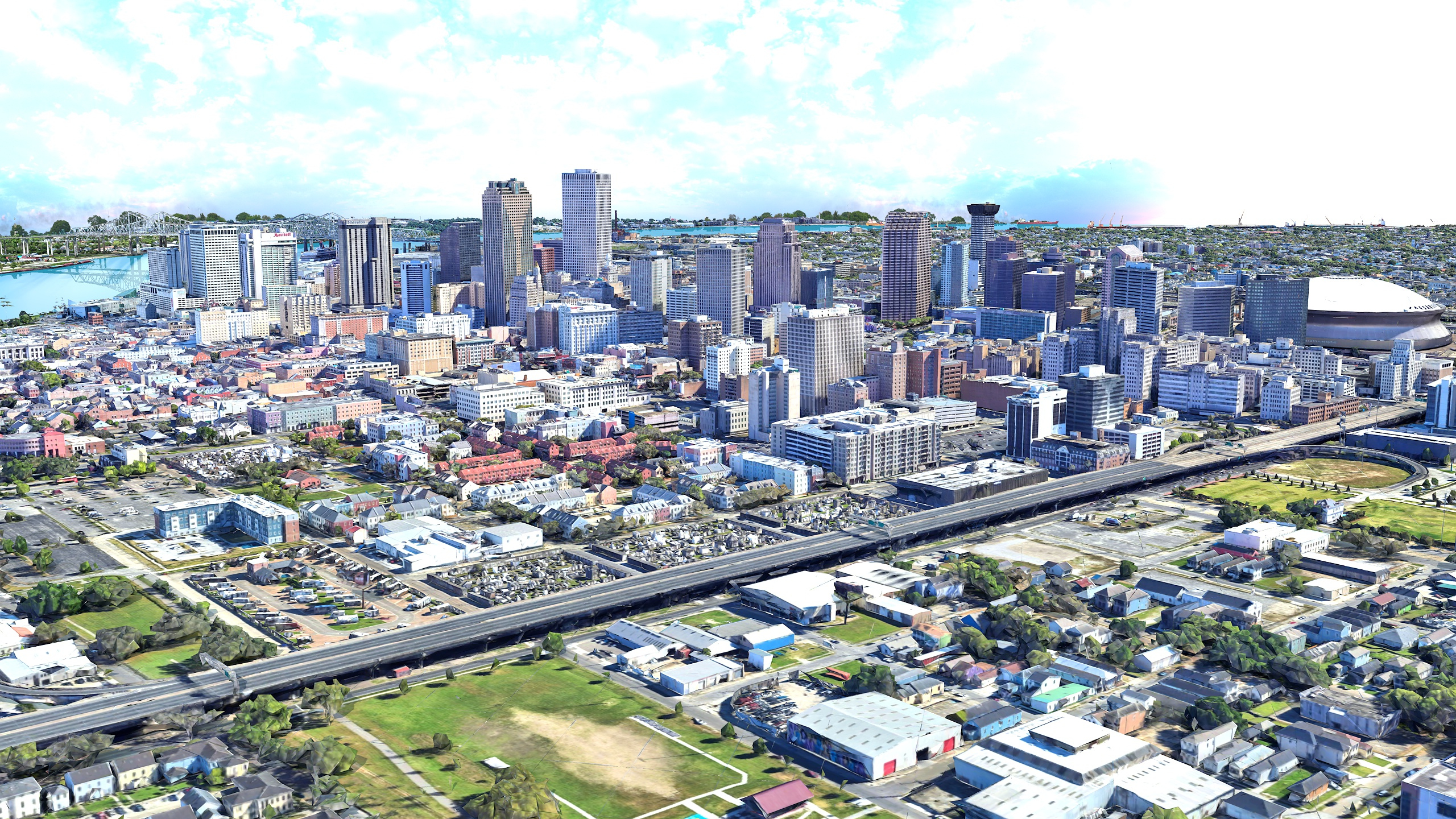 New Orleans 3D Scan City USA 3D Model 3D Model