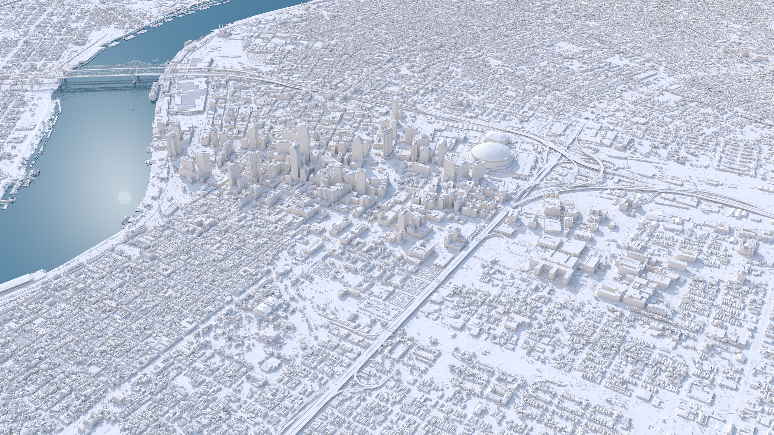 New Orleans 3D Scan City USA 3D Model 3D Model