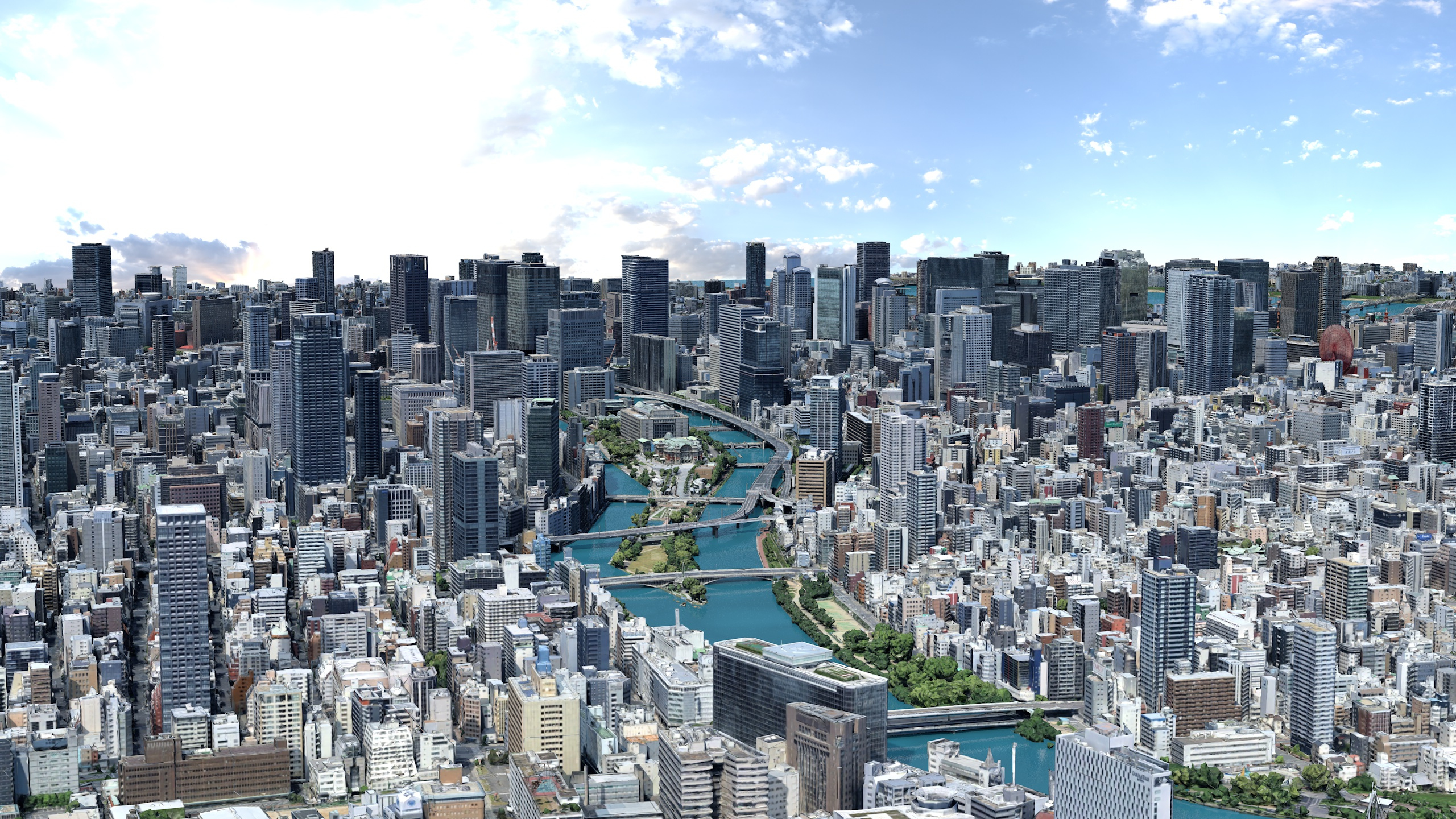 Osaka Japan 3D Scan City Low-Poly 3D Model 3D Model