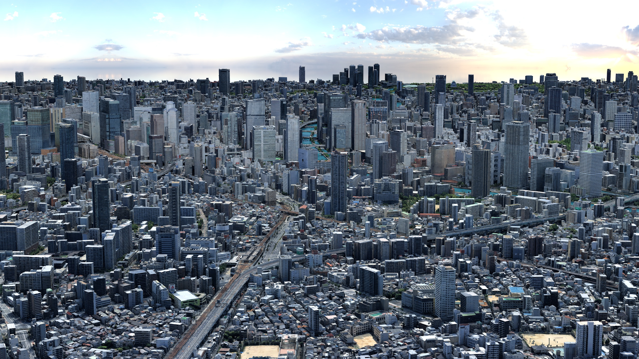 Osaka Japan 3D Scan City Low-Poly 3D Model 3D Model