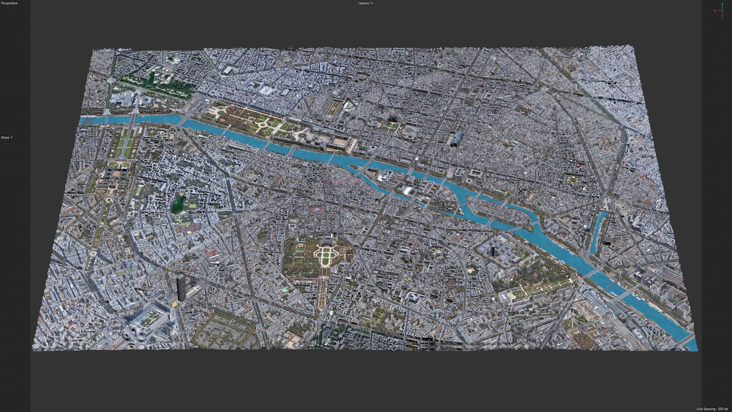 Paris 3D Scan Downtown in France 3D Model 3D Model