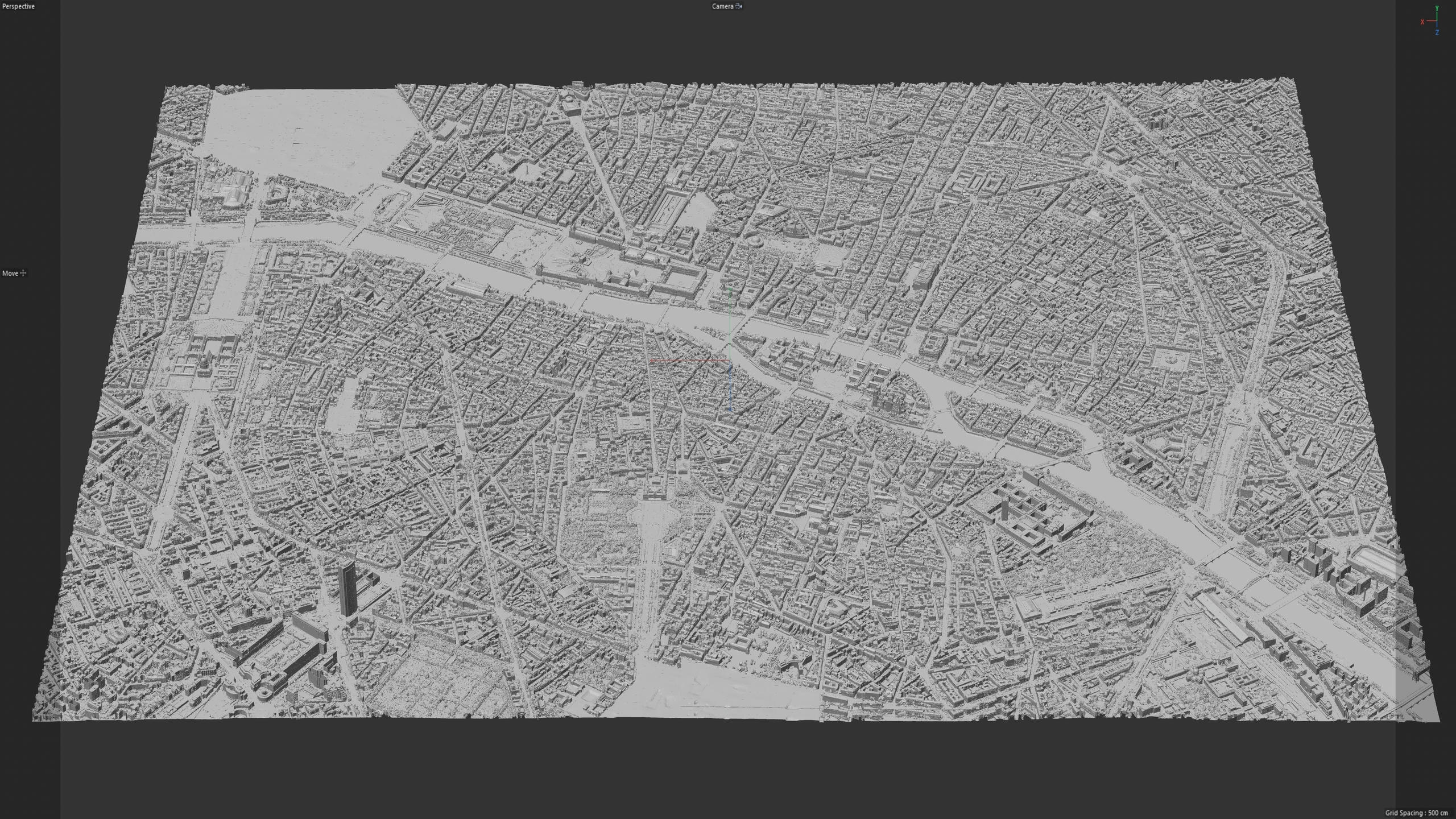 Paris 3D Scan Downtown in France 3D Model 3D Model