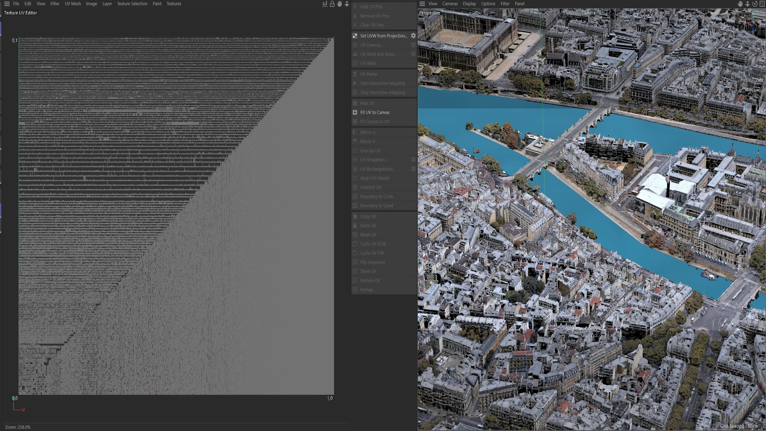 Paris 3D Scan Downtown in France 3D Model 3D Model