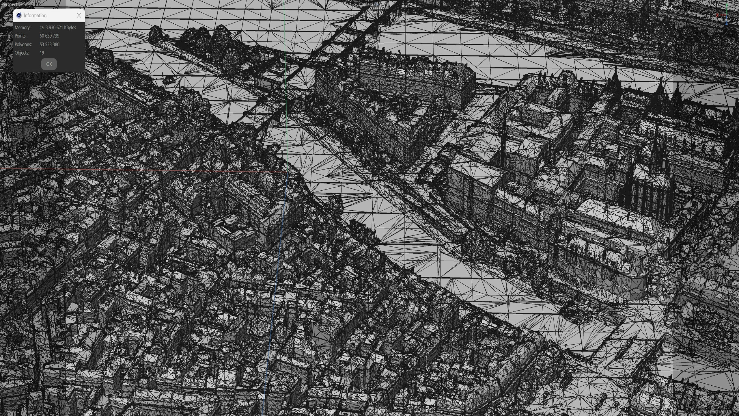 Paris 3D Scan Downtown in France 3D Model 3D Model