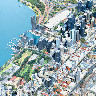 Perth City 3D Scan 3D Model