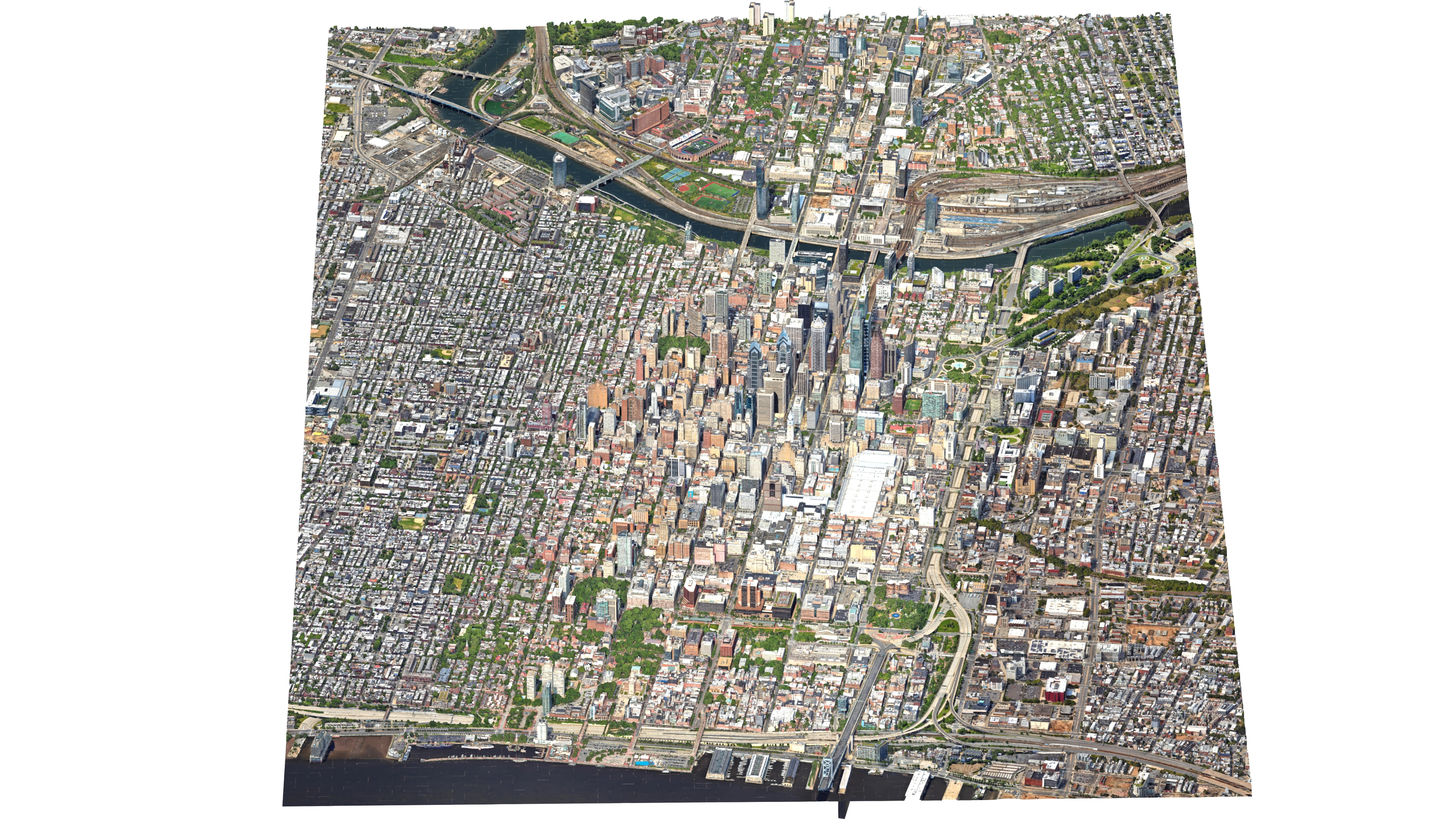 Philadelphia 3D City in Pennsylvania USA 3D Model 3D Model