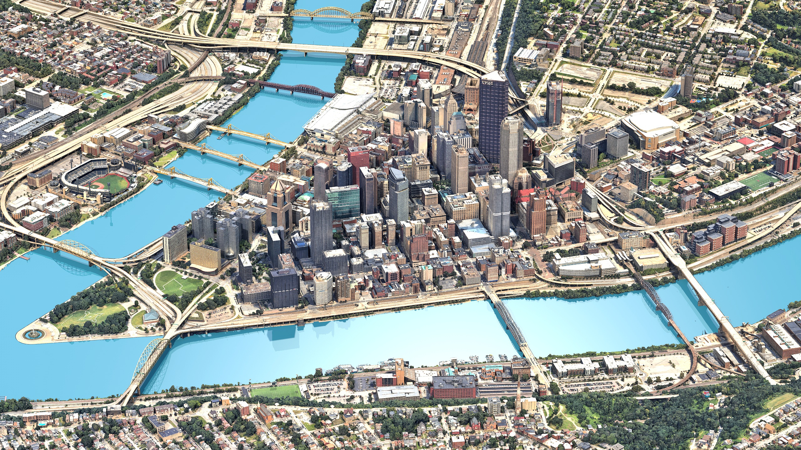 Pittsburgh 3D Scan City Pennsylvania USA 3D Model 3D Model