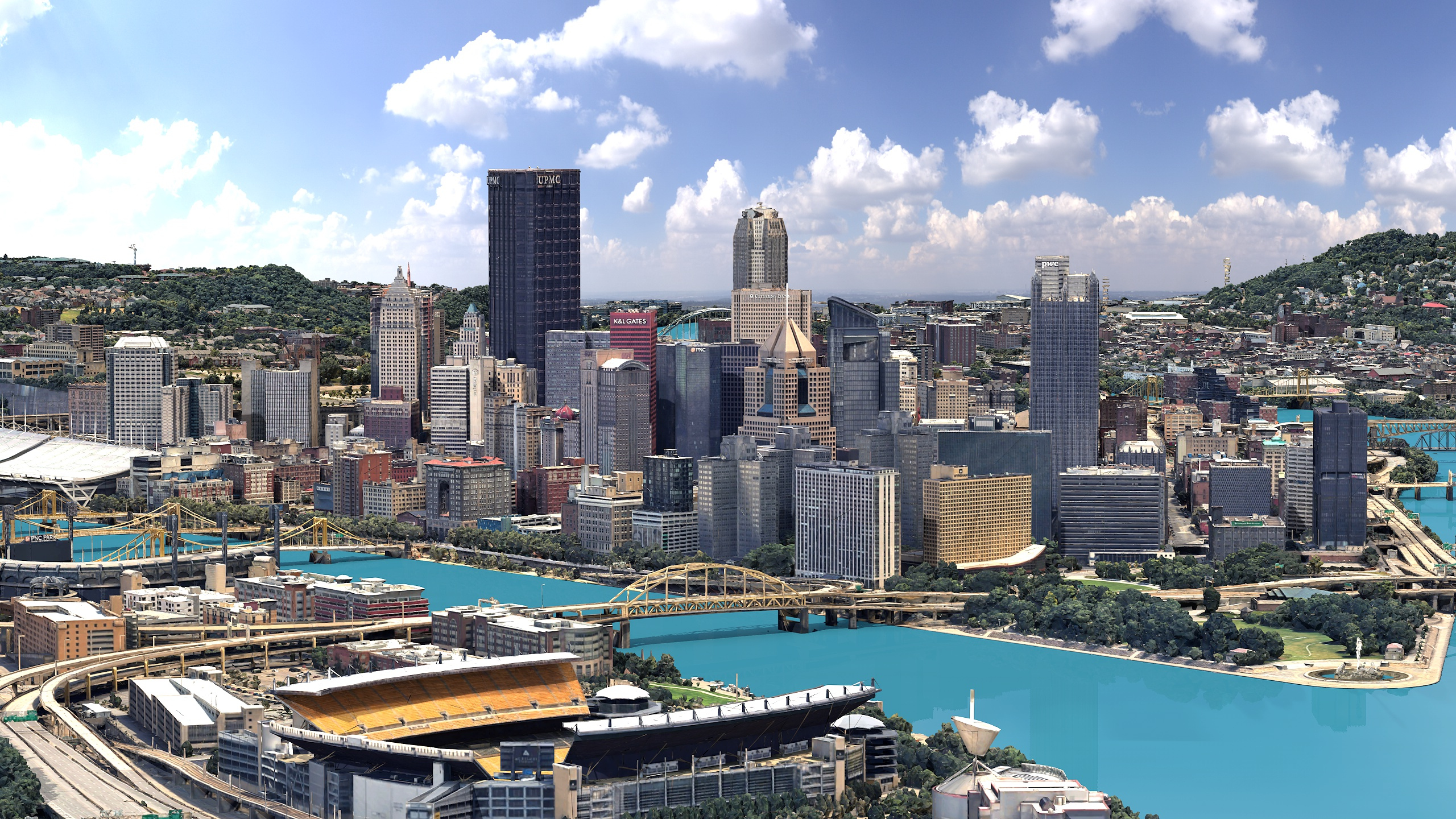 Pittsburgh 3D Scan City Pennsylvania USA 3D Model 3D Model