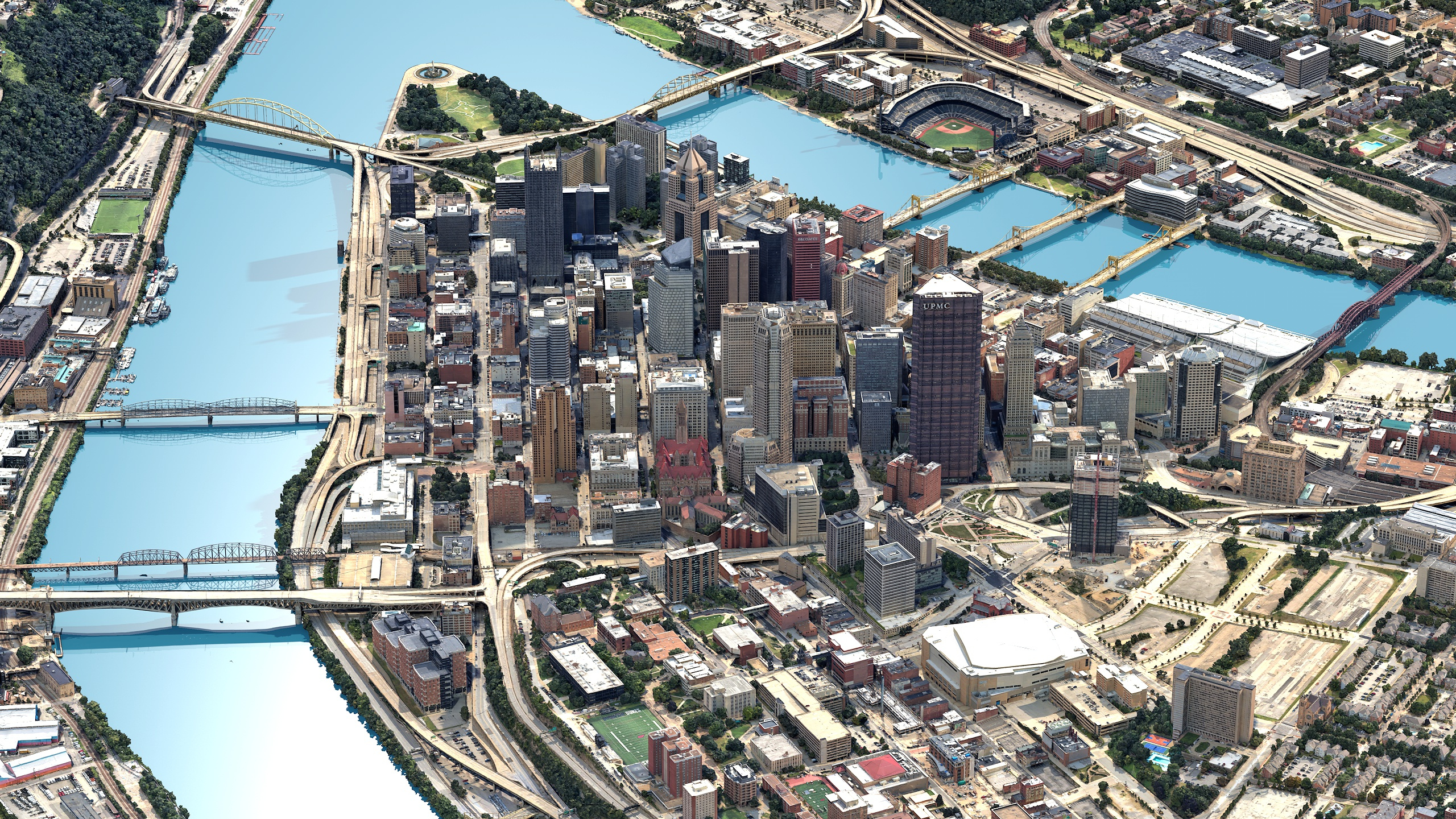 Pittsburgh 3D Scan City Pennsylvania USA 3D Model 3D Model