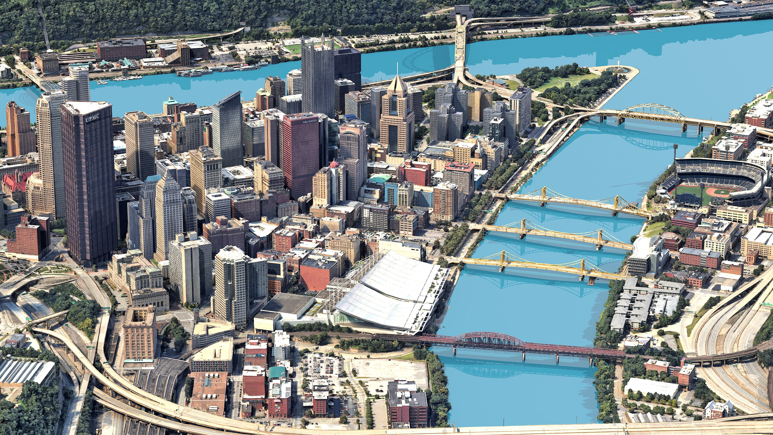 Pittsburgh 3D Scan City Pennsylvania USA 3D Model 3D Model