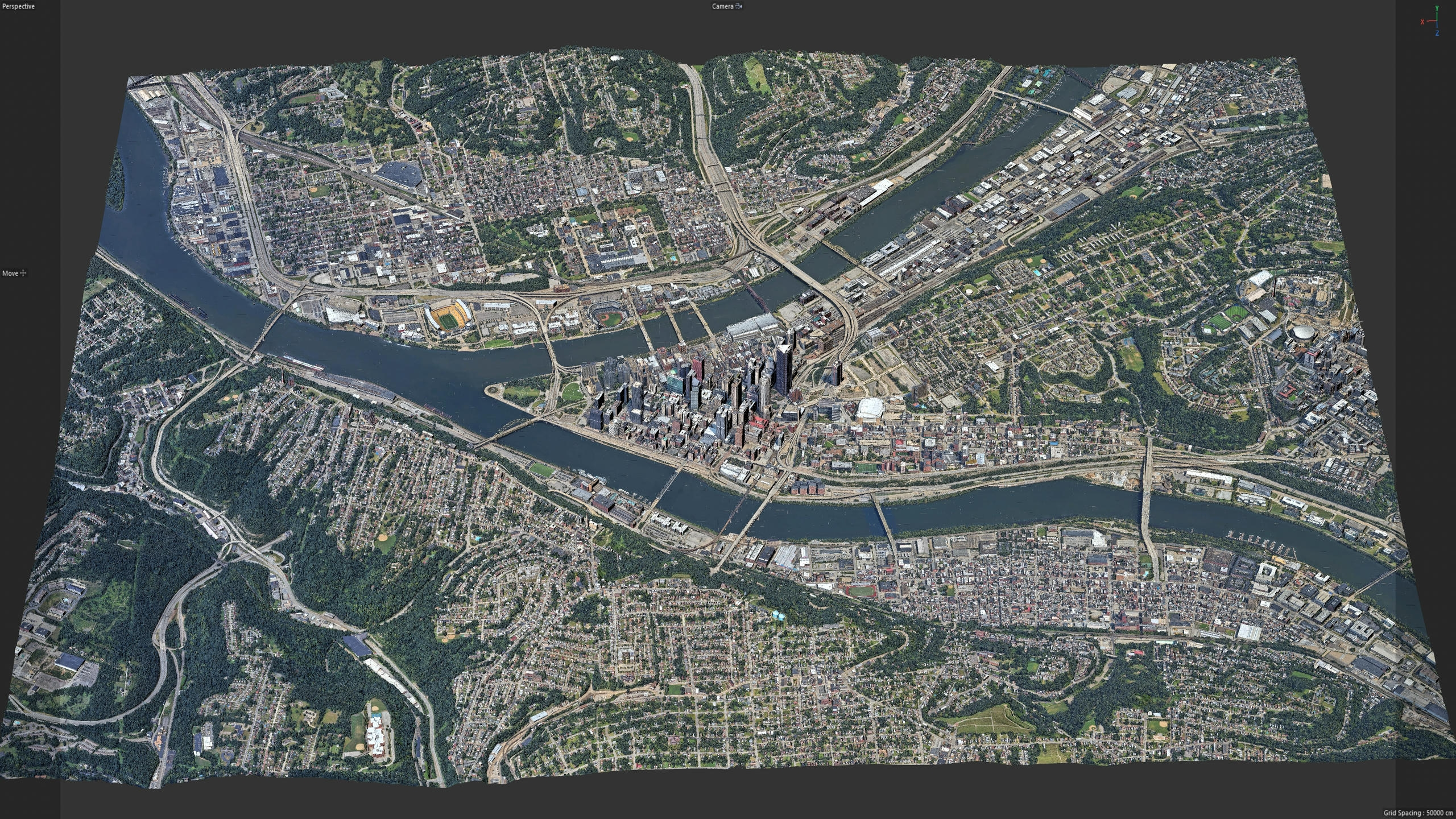 Pittsburgh 3D Scan City Pennsylvania USA 3D Model 3D Model